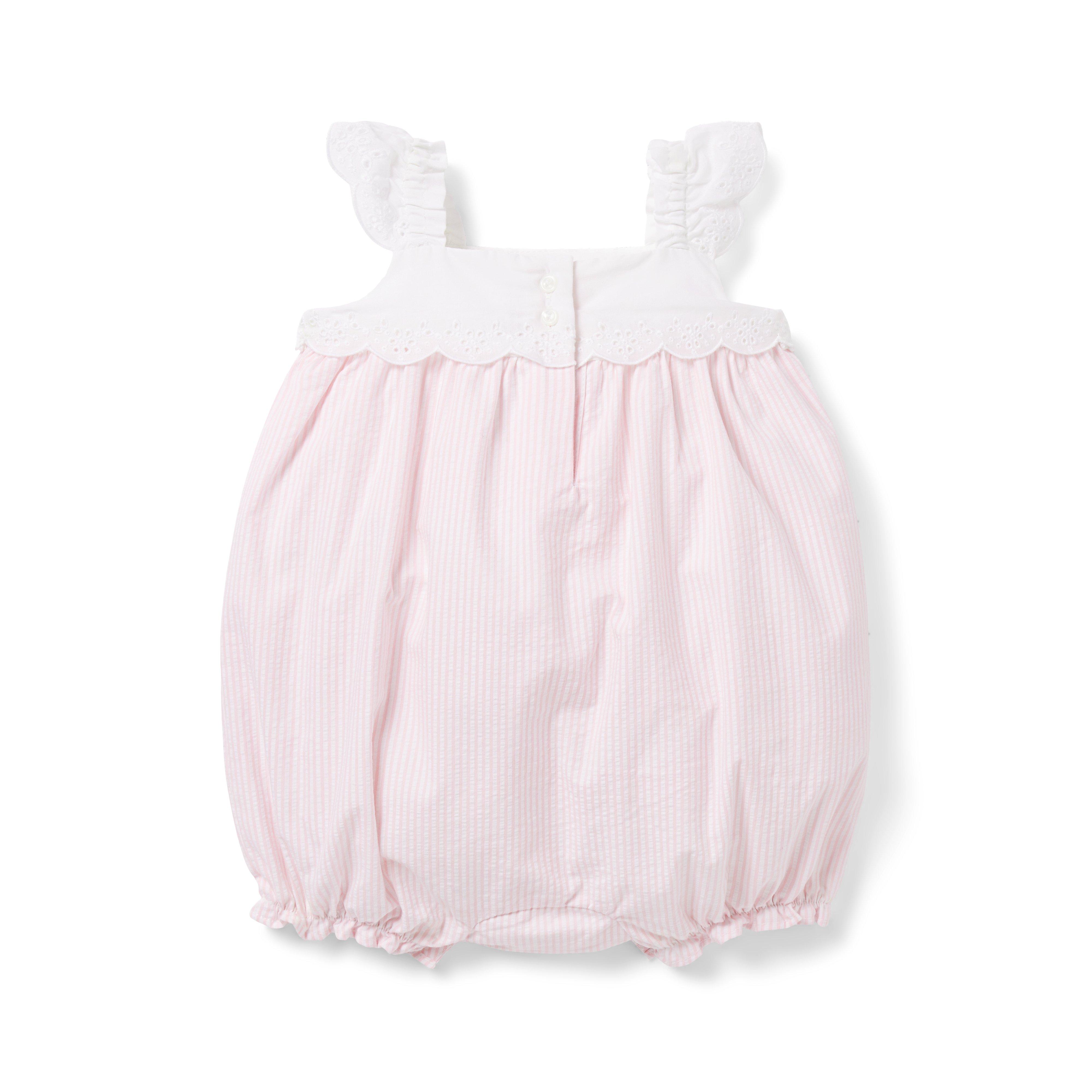 Baby Eyelet Seersucker Romper