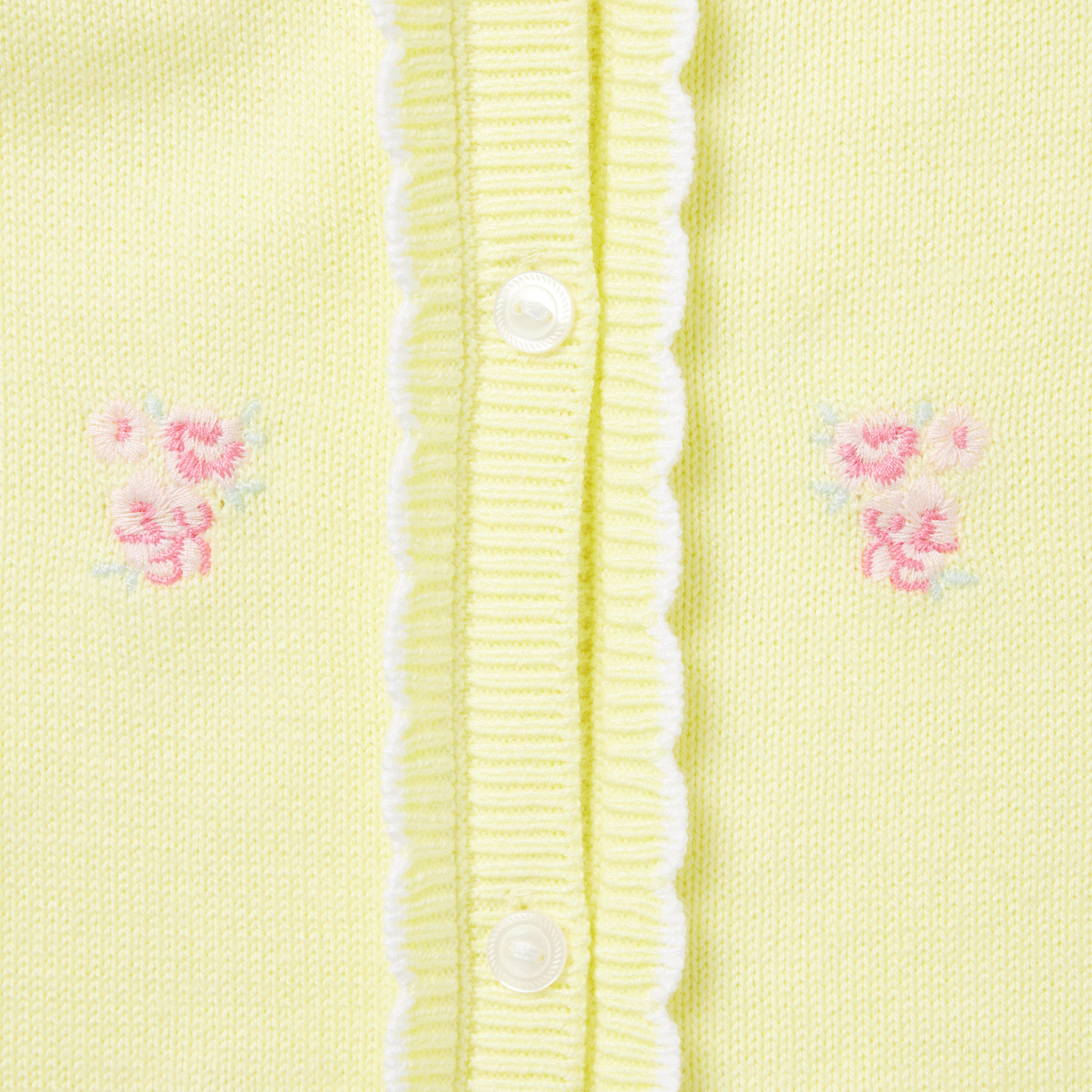 Baby Embroidered Flower Romper image number 2