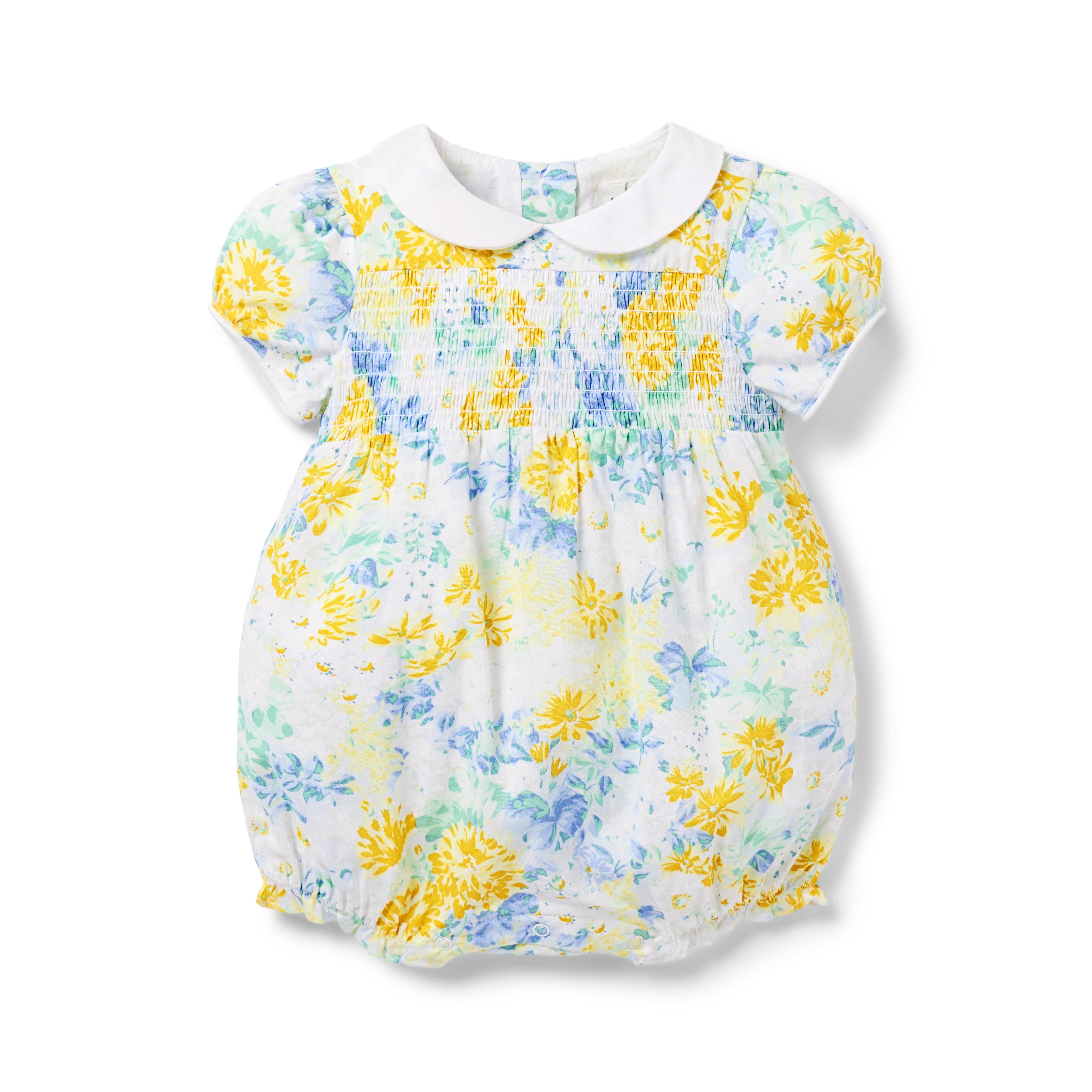 The Charlotte Smocked Baby Romper  image number 0