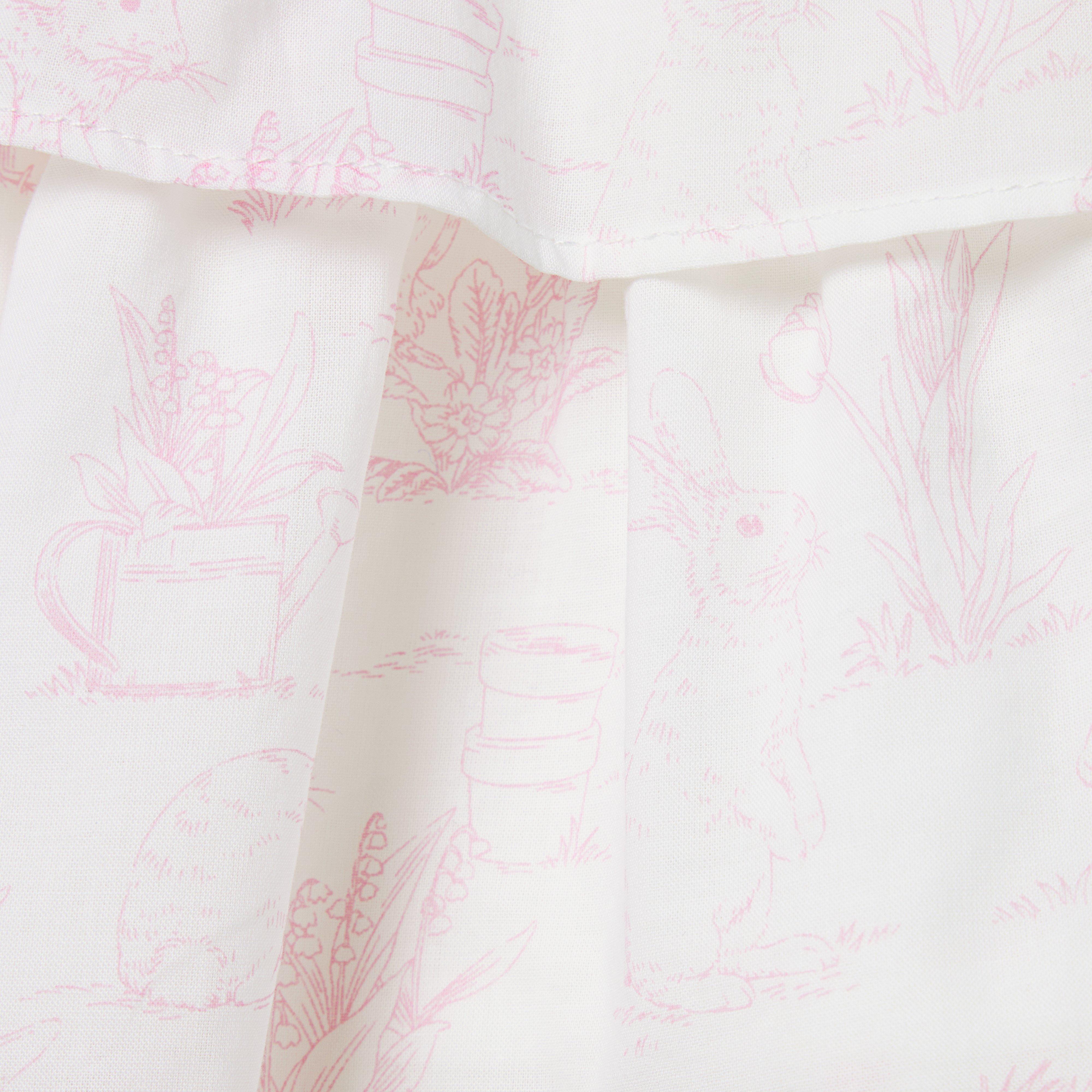 Baby Bunny Toile Ruffle Dress image number 3