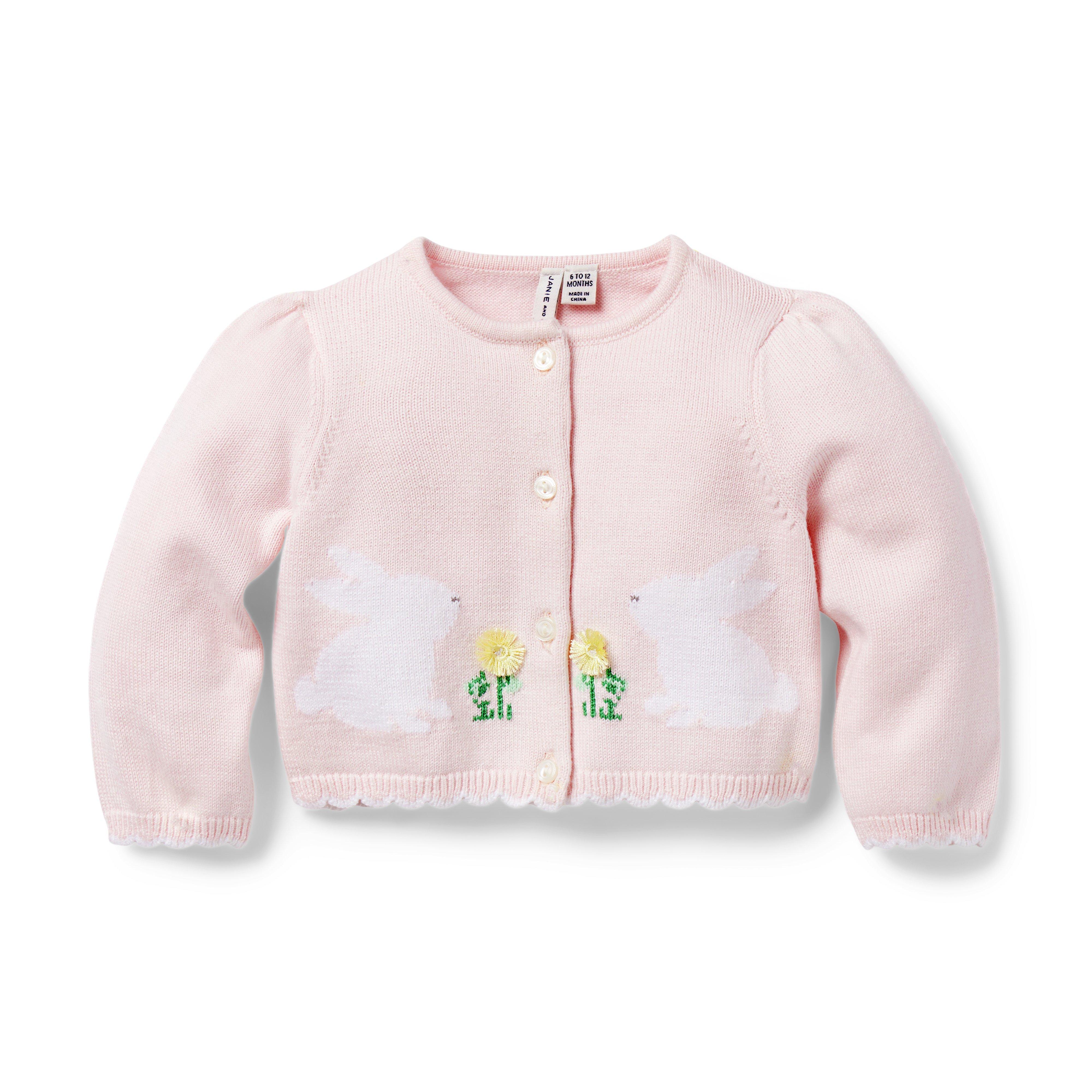 Light pink baby cardigan best sale