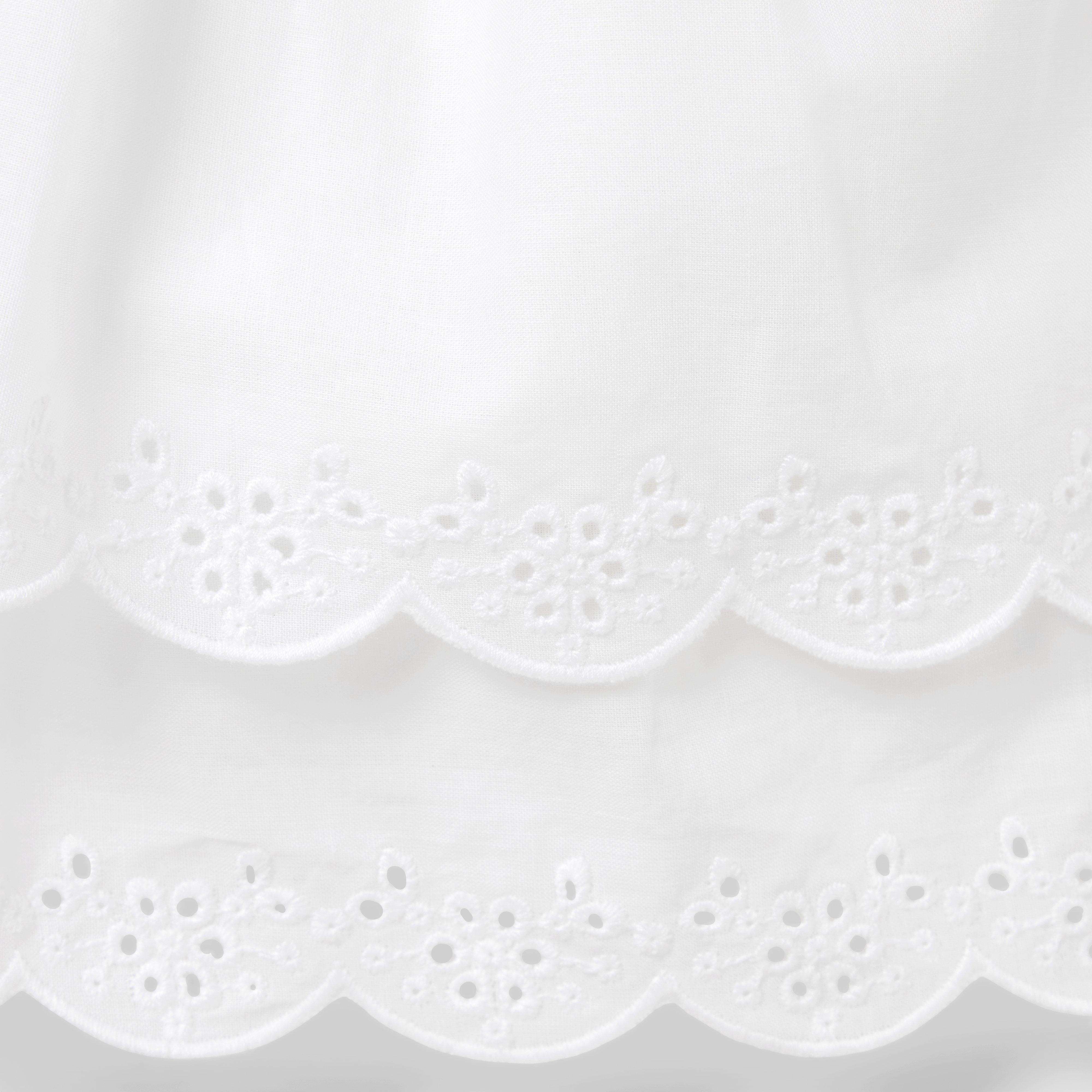 Newborn White Baby Eyelet Ruffle Matching Set by Janie and Jack