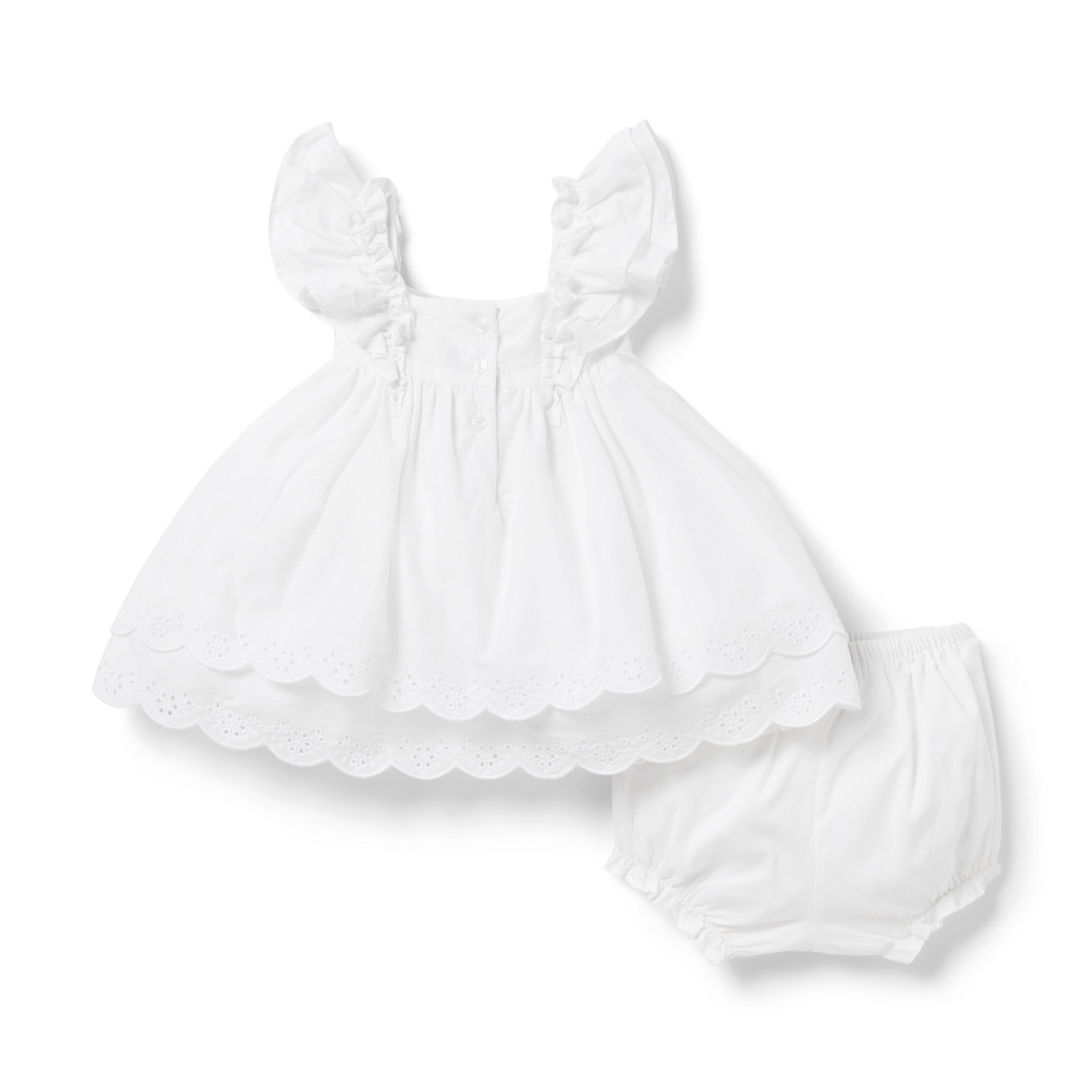 Baby Eyelet Ruffle Matching Set image number 1