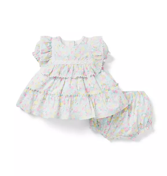 Baby Floral Ruffle Matching Set image number 0