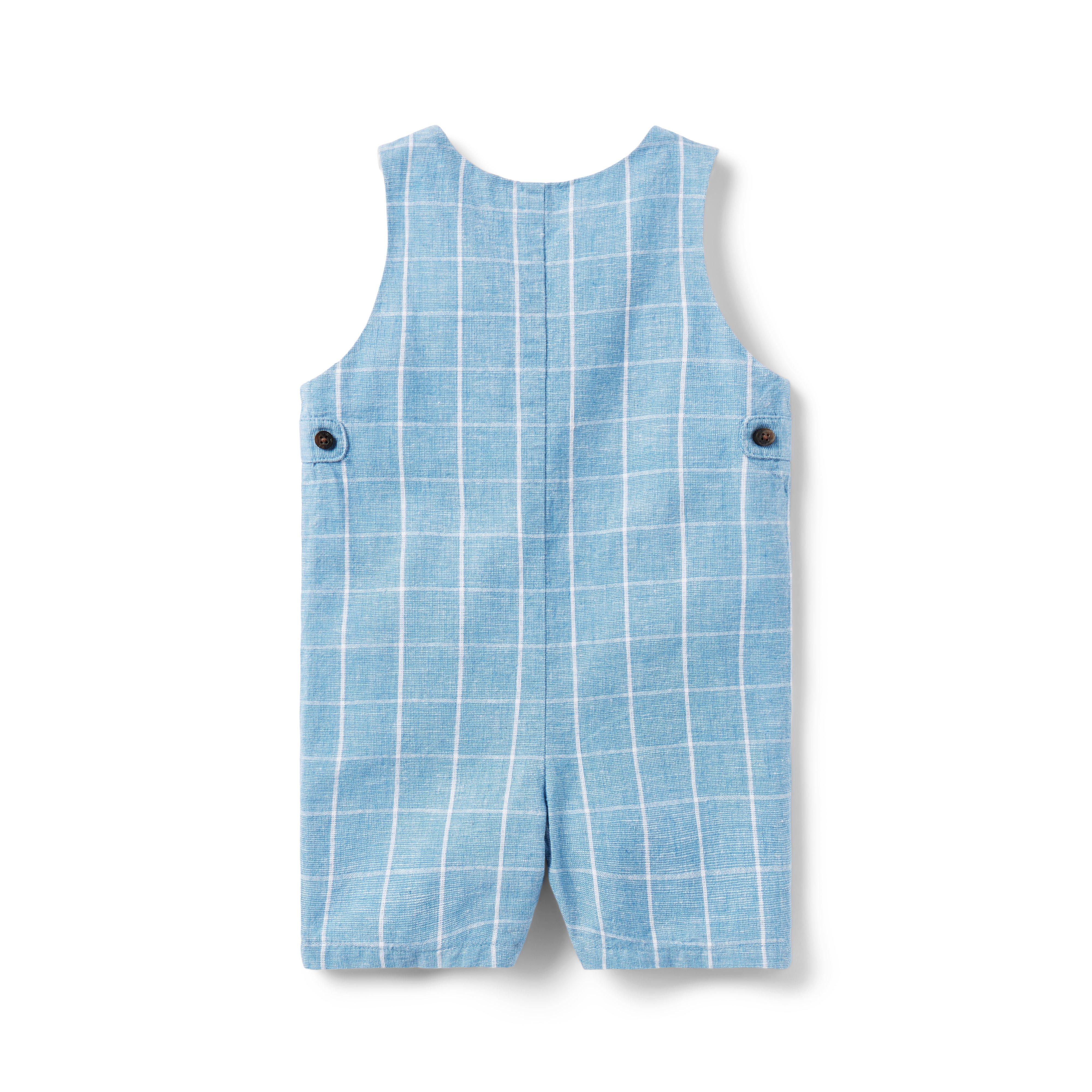 ロンパース・カバーオール Liilu Kaio Romper - tattersall check 12m Baby Pebble Beach Tattersall Baby Tattersall Romper by Janie