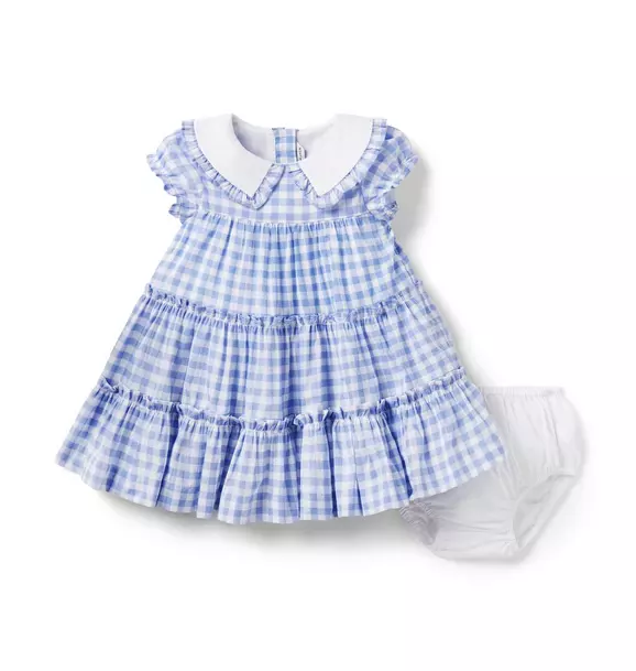 Baby Gingham Collared Dress image number 2