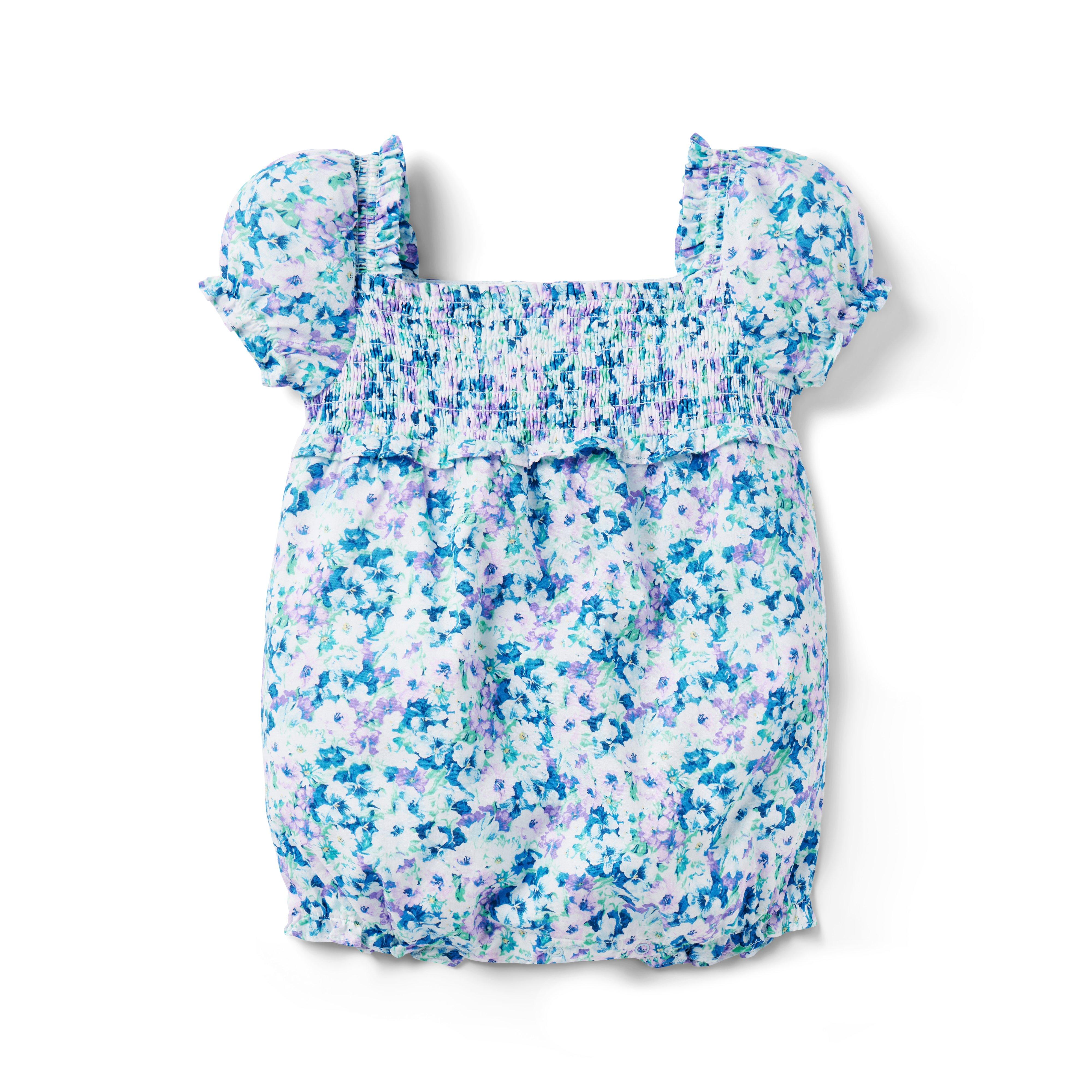 The Lily Smocked Baby Romper image number 0