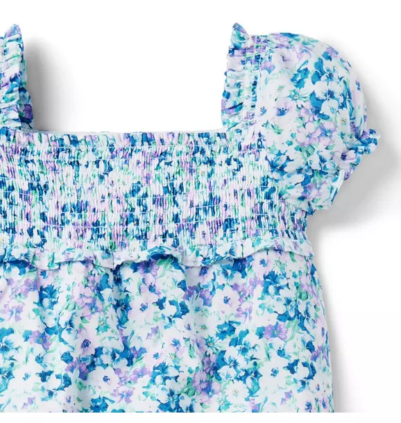 The Lily Smocked Baby Romper image number 2