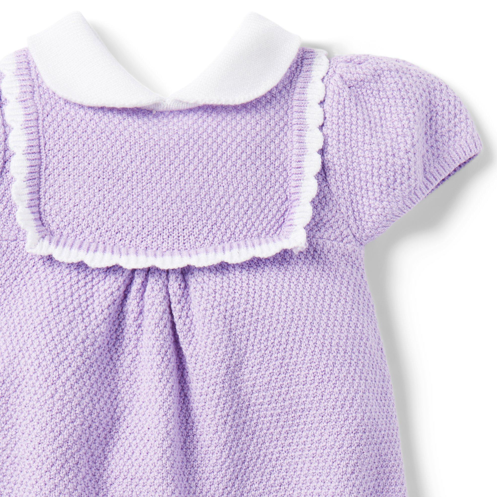 Baby Collared Sweater Romper image number 2