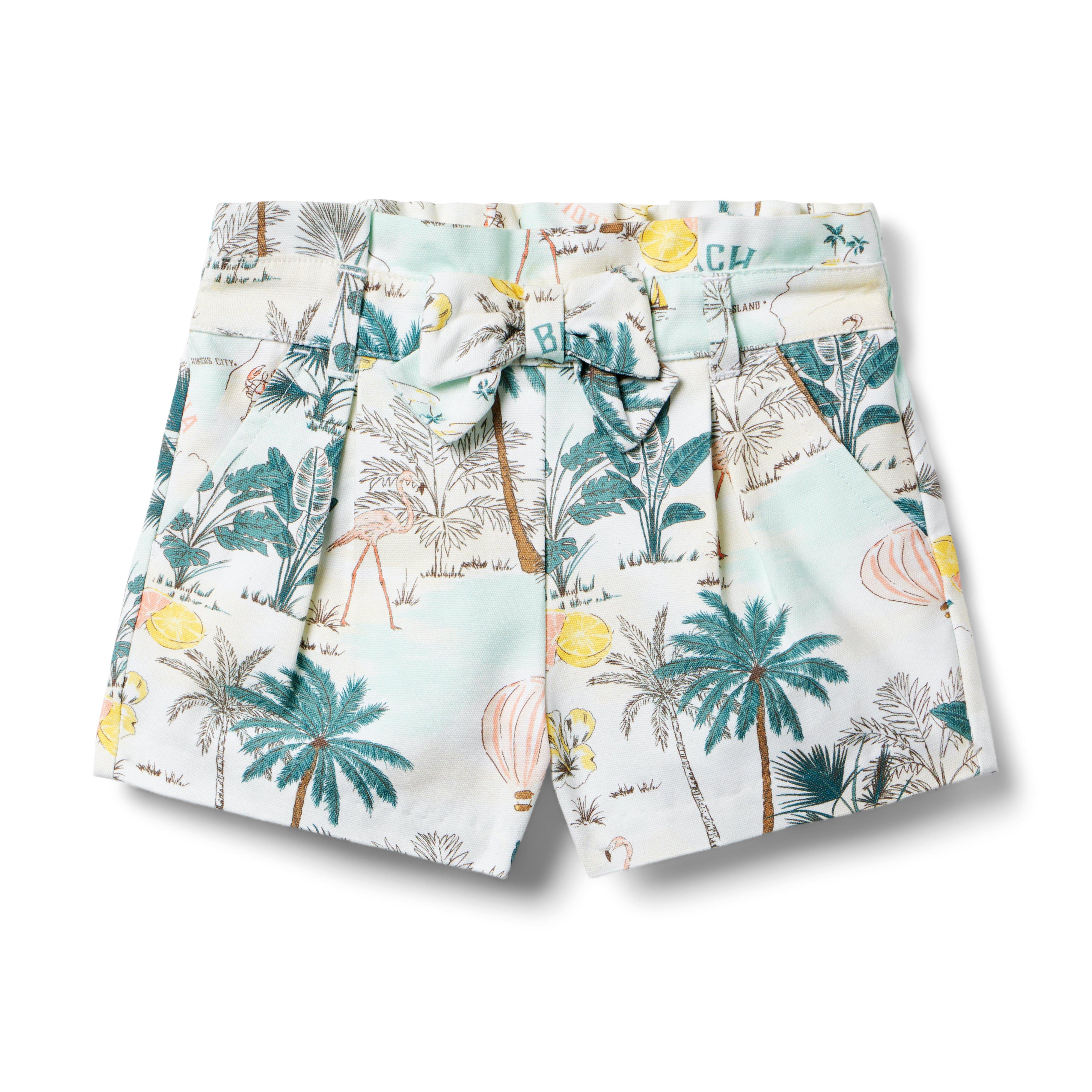 Tropical Island Paperbag Waist Short image number 0