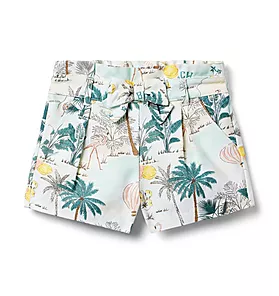 Tropical Island Paperbag Waist Short