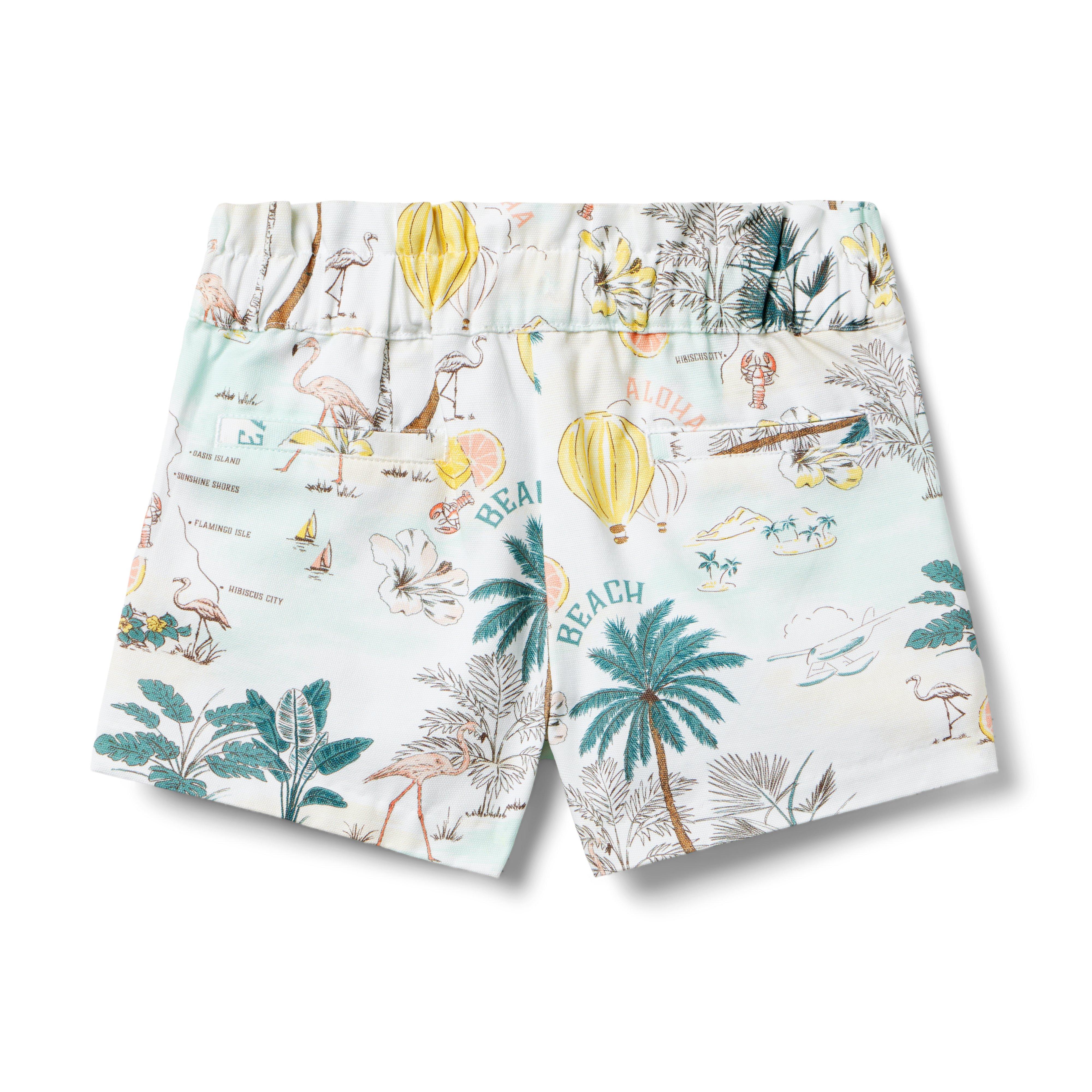 Tropical Island Paperbag Waist Short image number 1