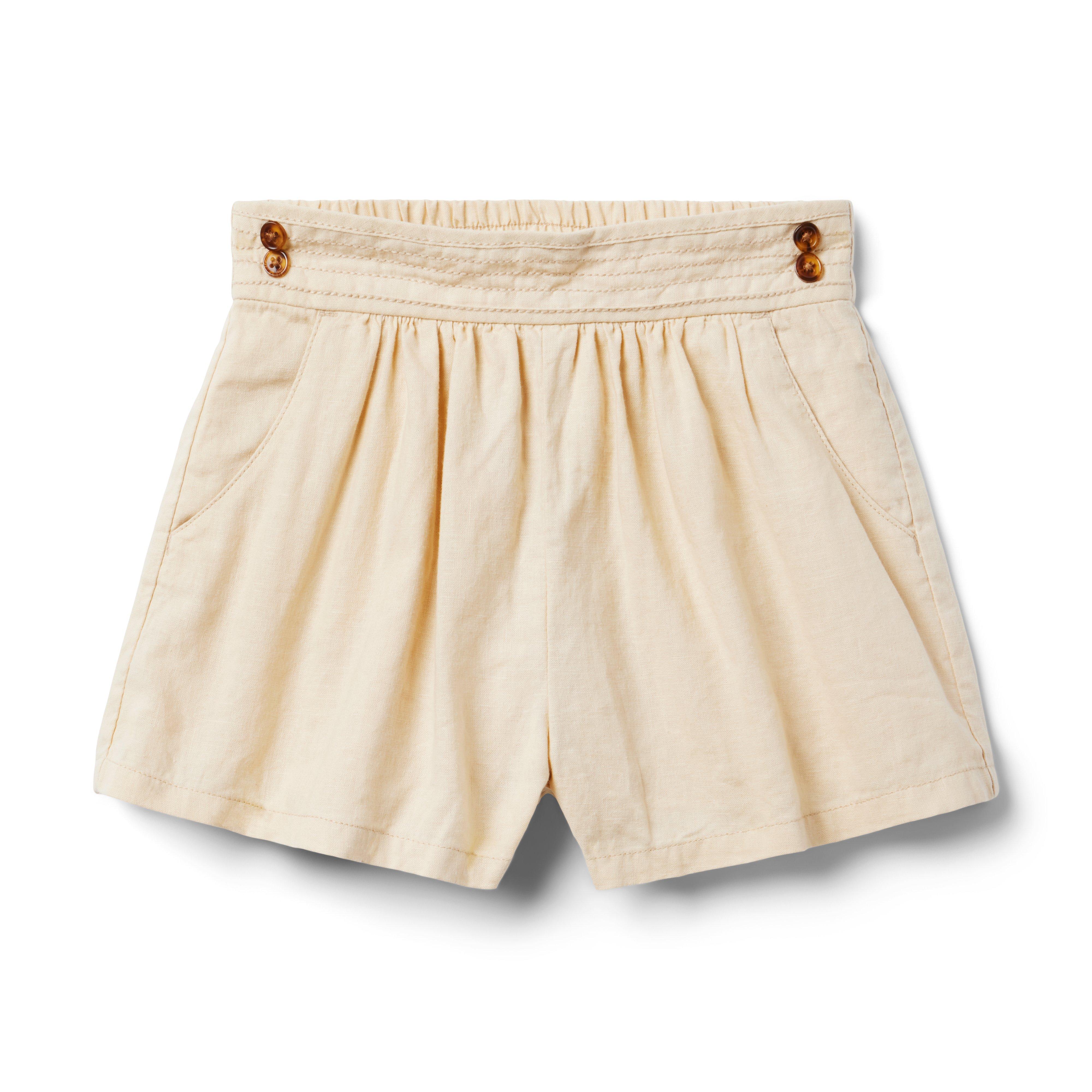 Linen-Cotton Button Short image number 0