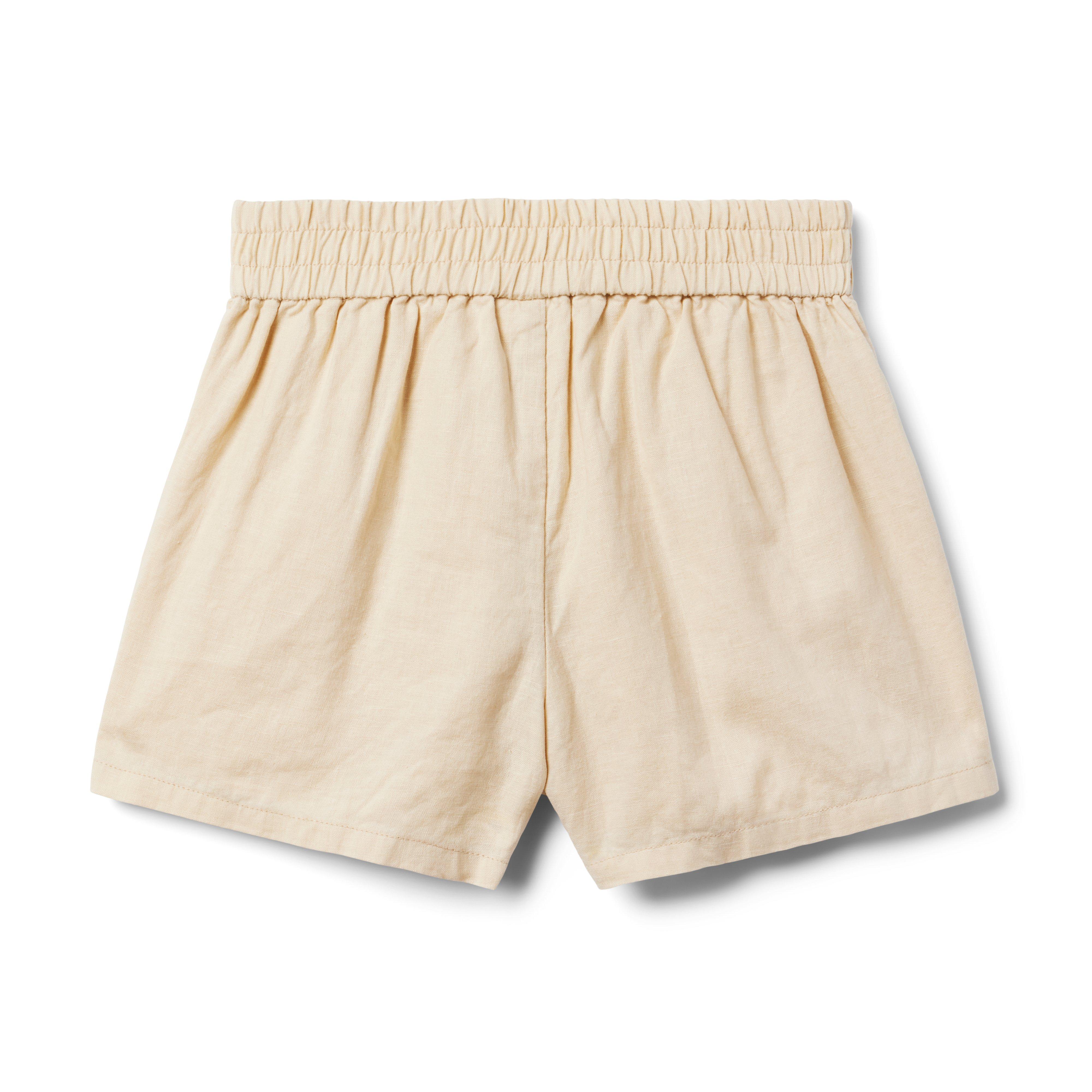 Linen-Cotton Button Short image number 1