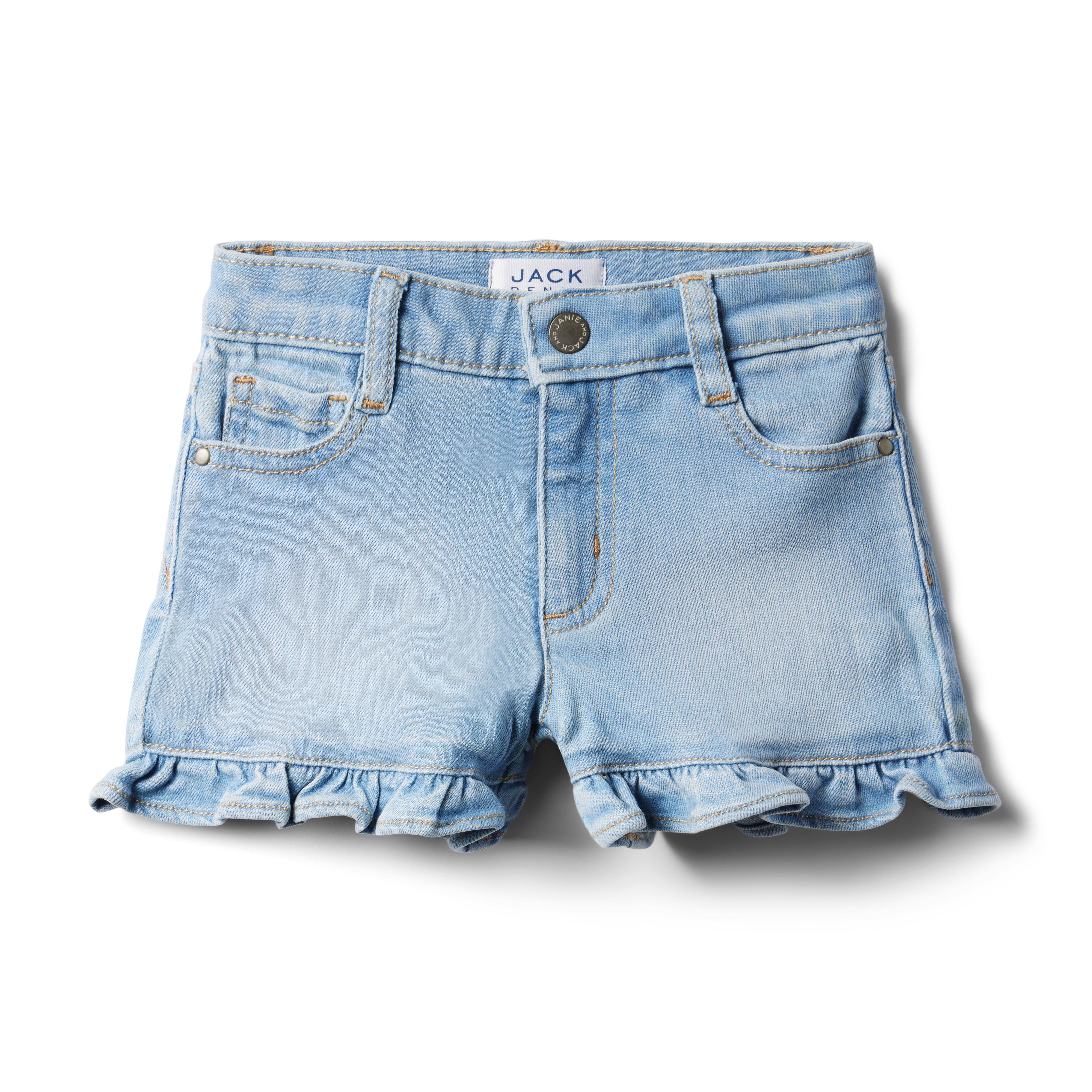 Ruffle Hem Denim Short image number 0