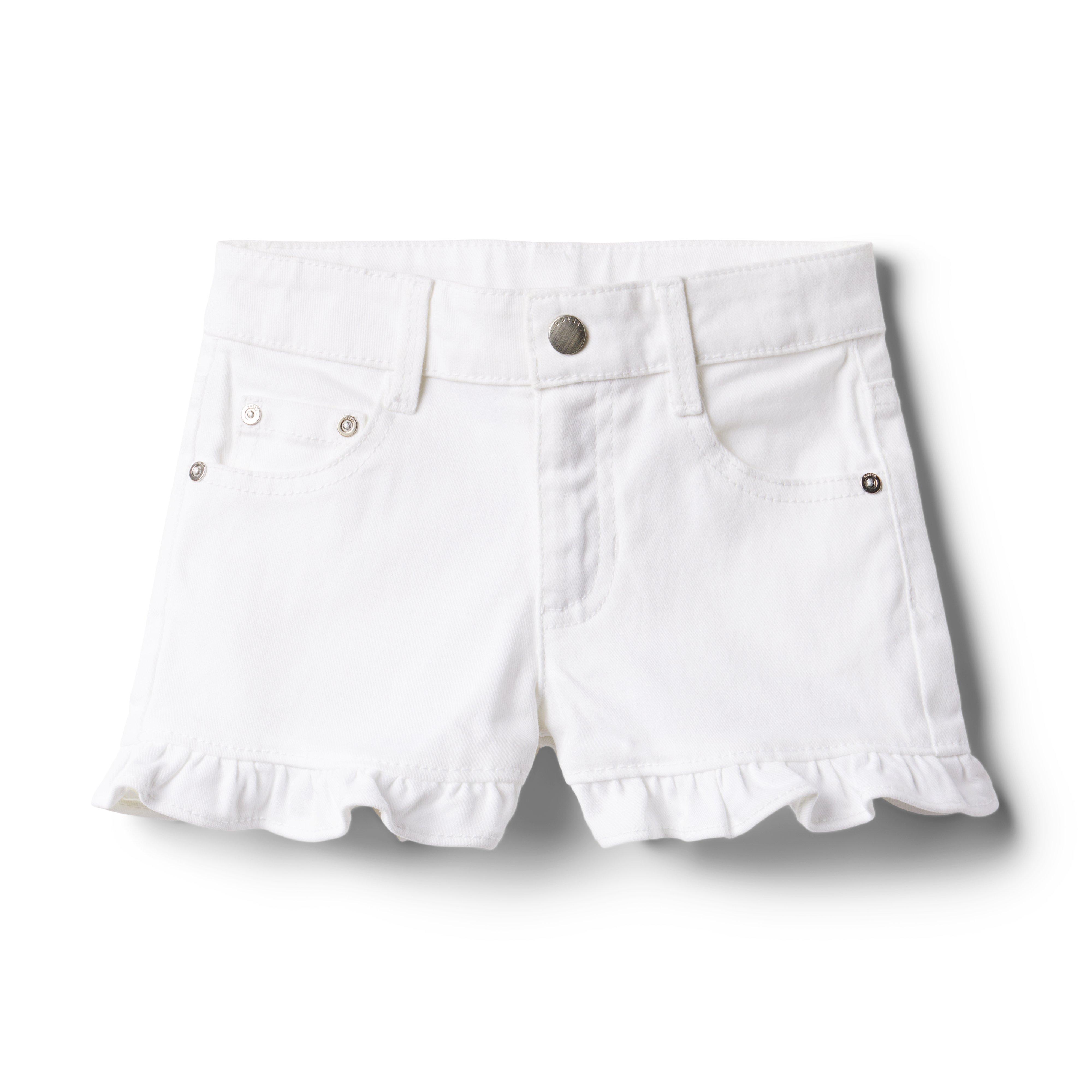 Ruffle Hem Twill Short