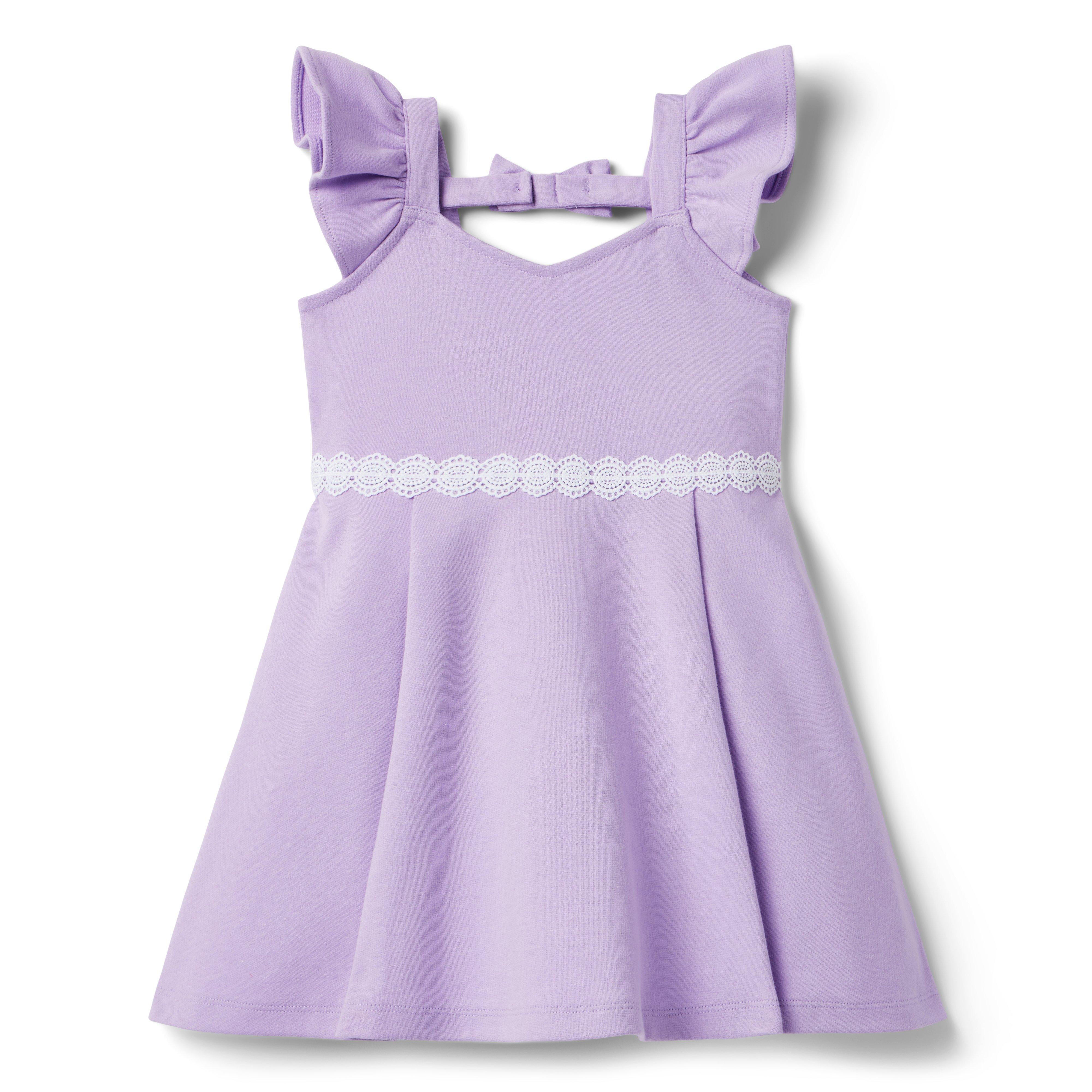 Lavender Fields Lace Romper Dress