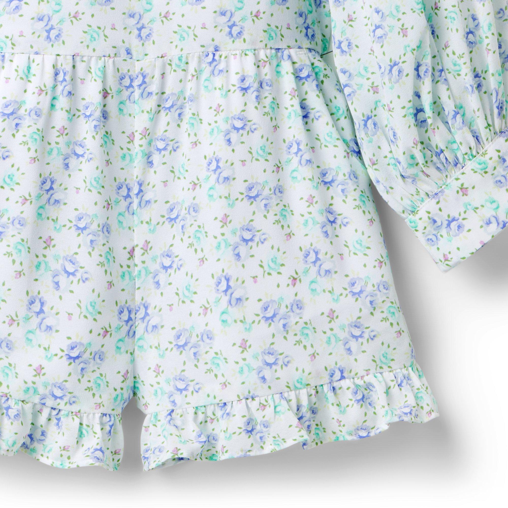 Floral Ruffle Chiffon Romper image number 2