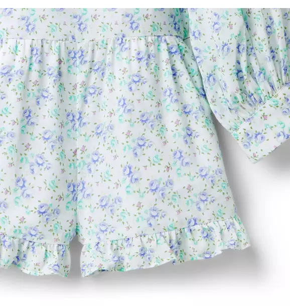 Floral Ruffle Chiffon Romper image number 2