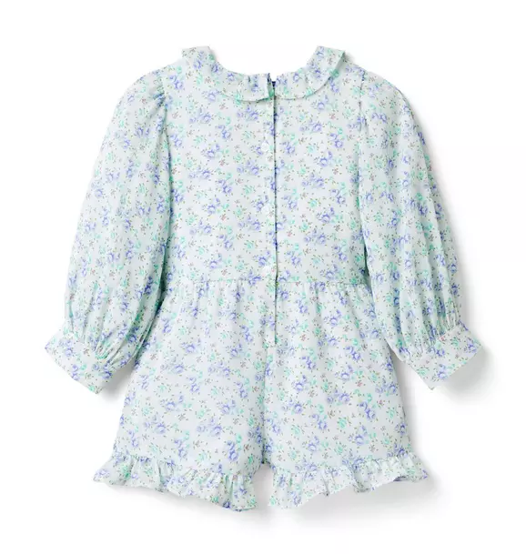 Floral Ruffle Chiffon Romper image number 1