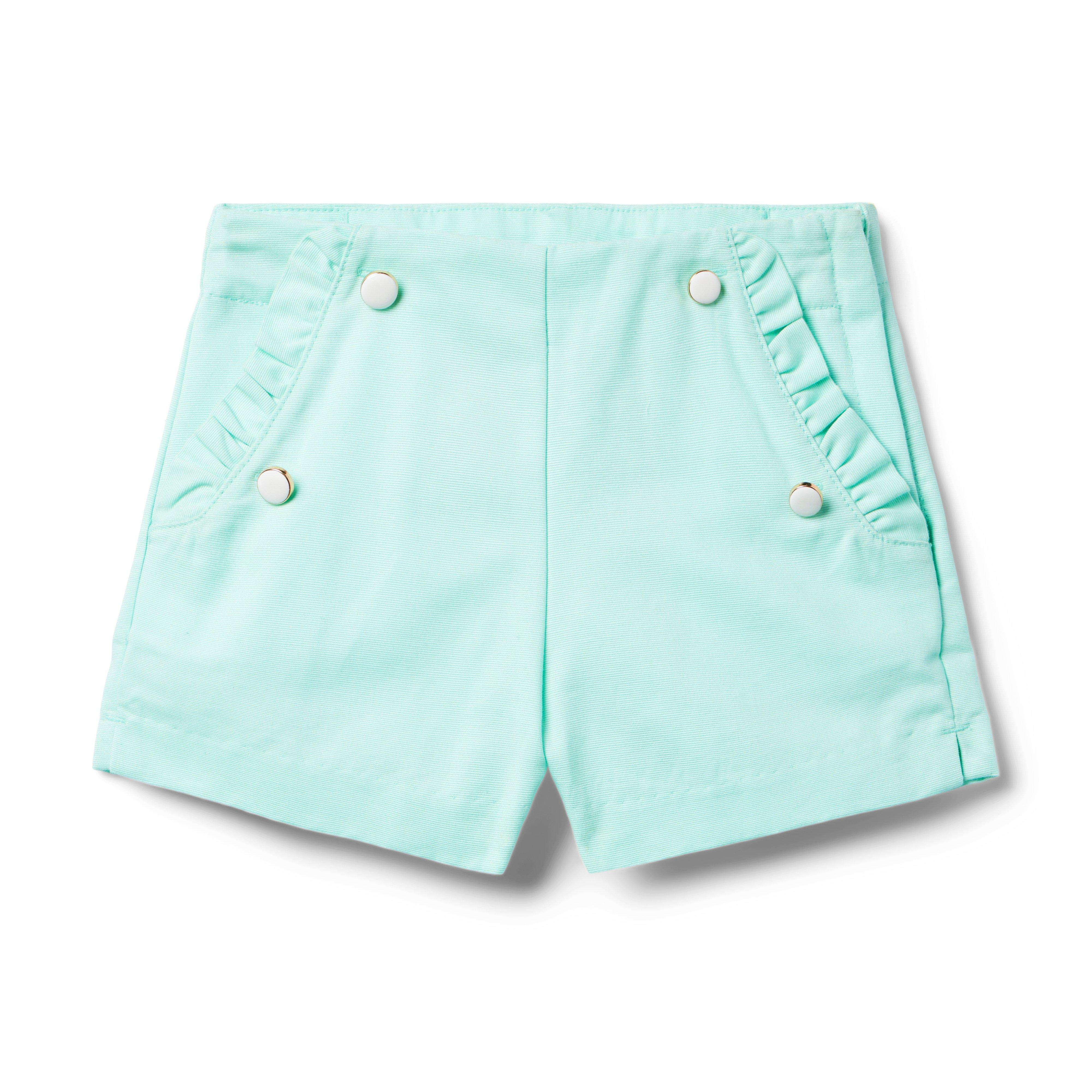 Girl Mint Ruffle Pocket Short by Janie and Jack