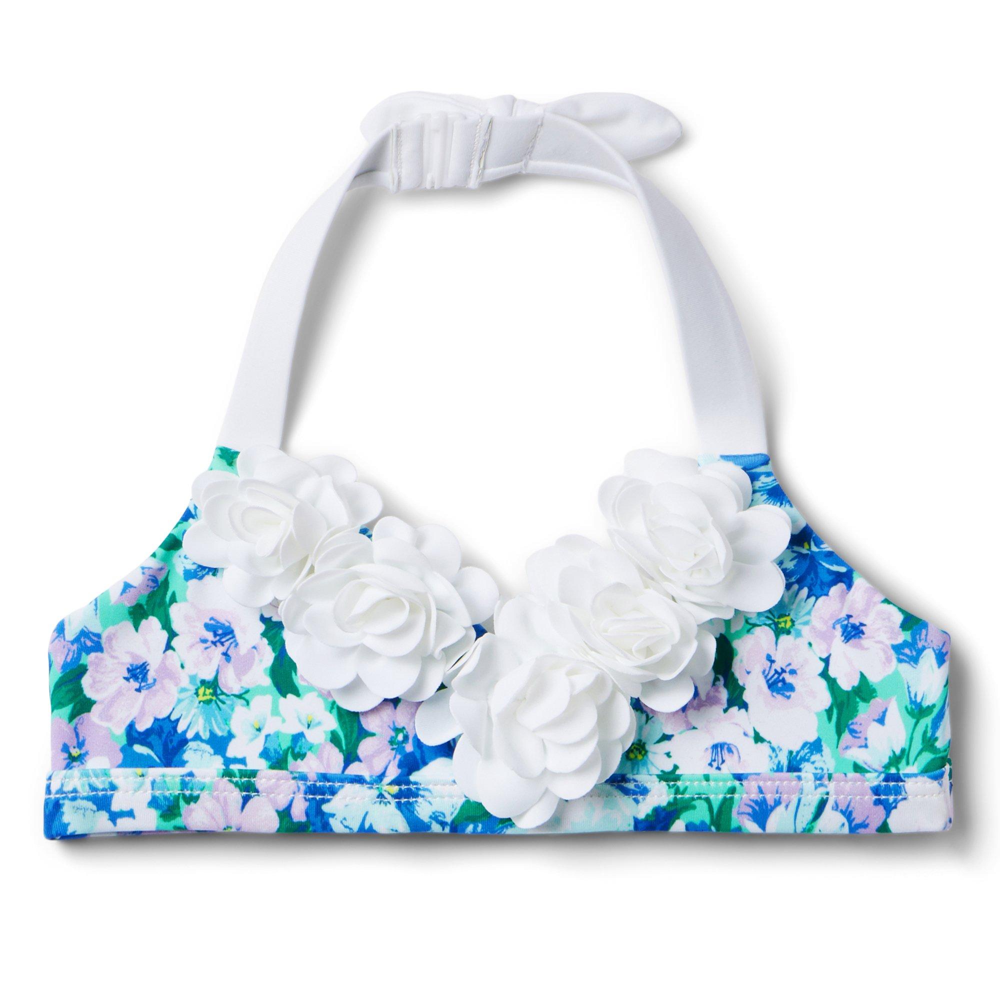 Recycled Floral Rosette 2-Piece Swimsuit image number 2