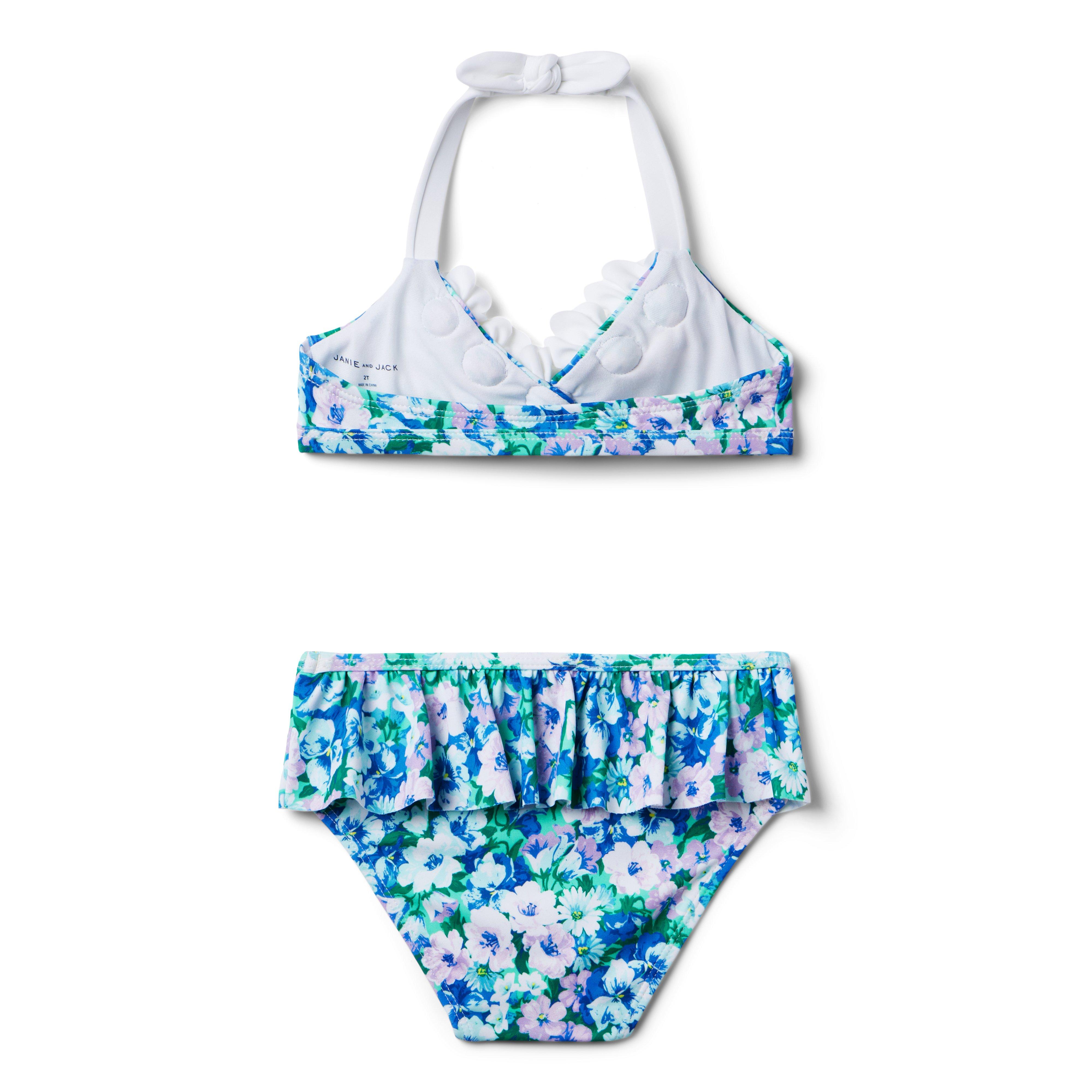 Recycled Floral Rosette 2-Piece Swimsuit image number 1