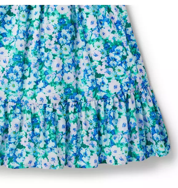 Floral Puff Sleeve Chiffon Dress image number 2