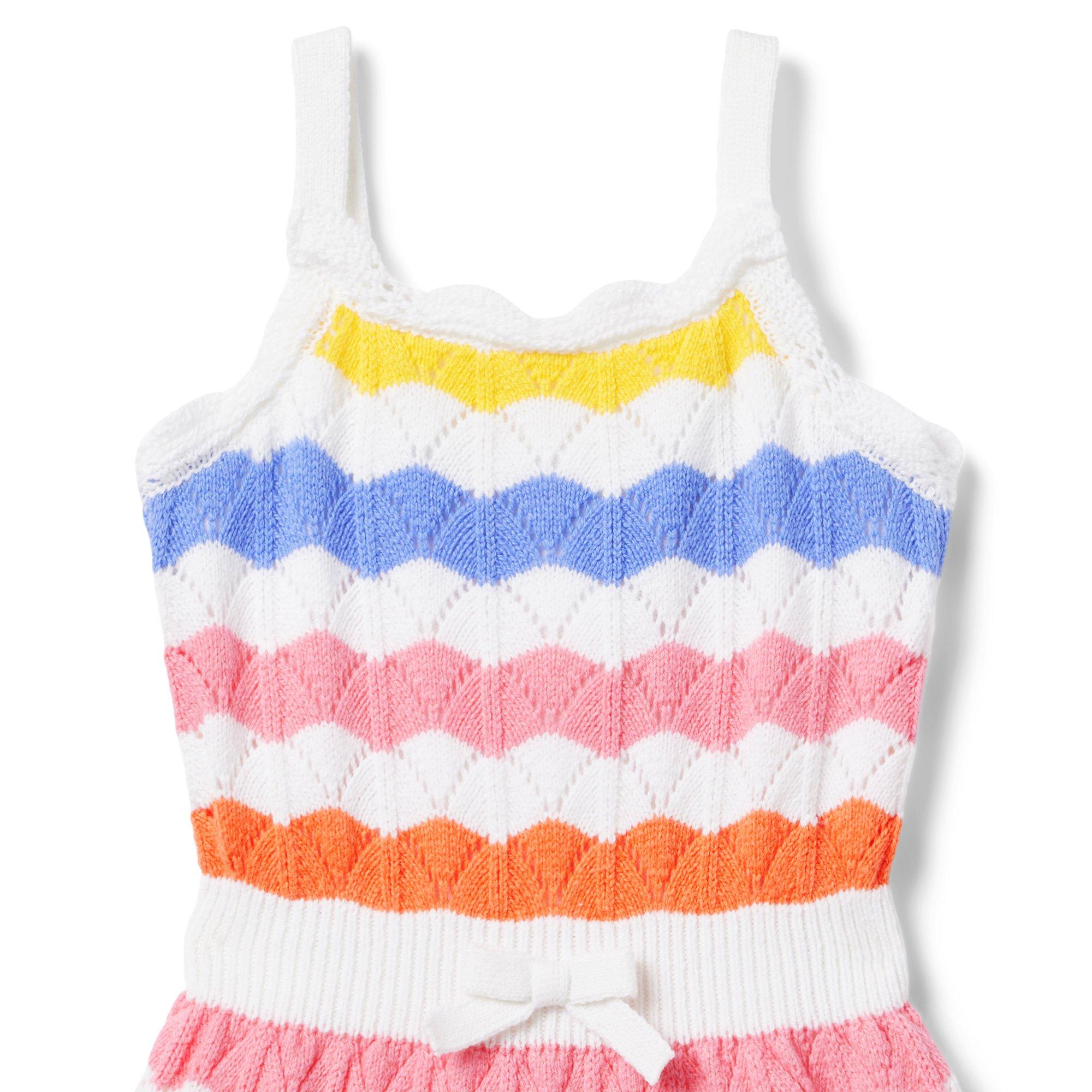 Striped Crochet Dress image number 2