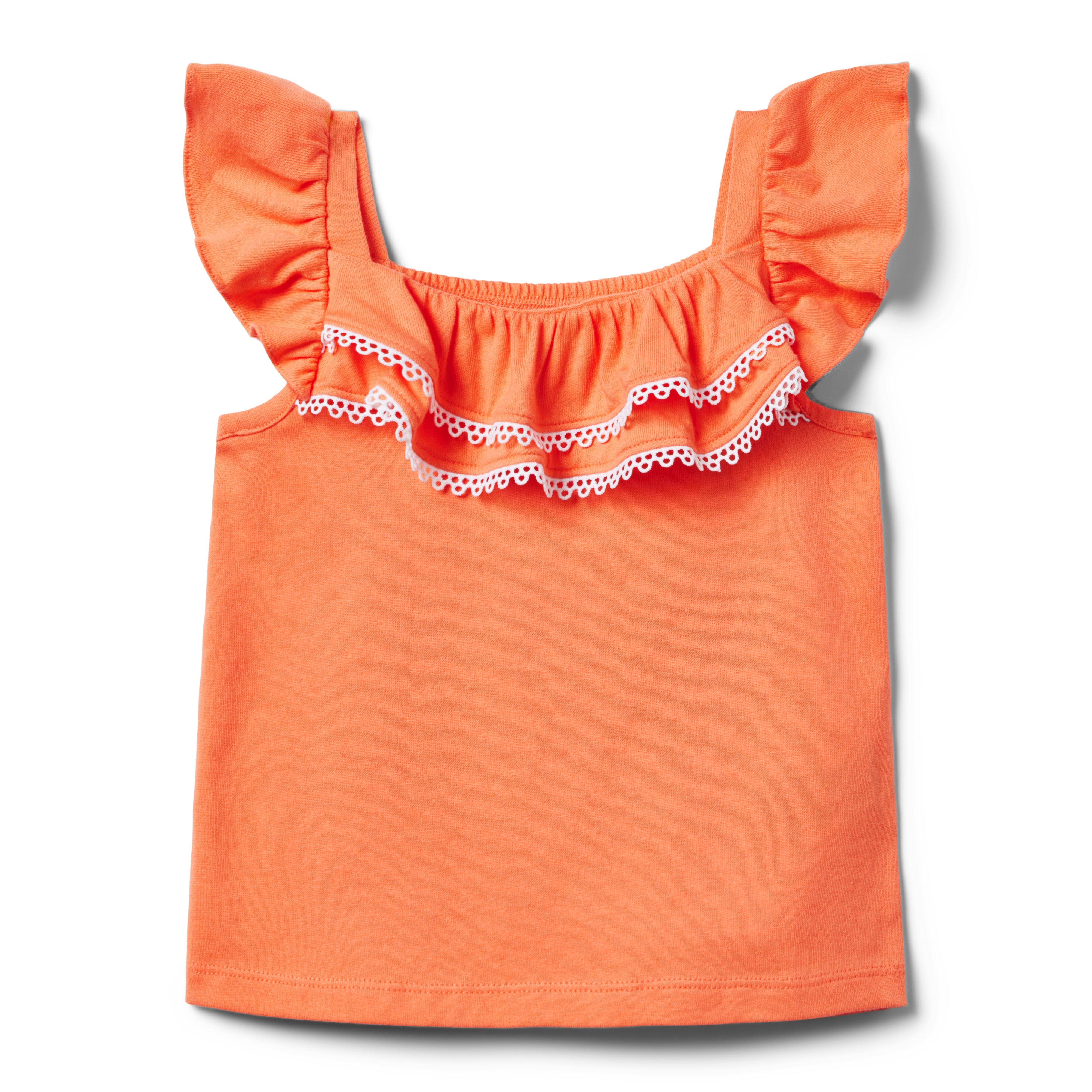 Girl Bali Sunset Circle Trim Ruffle Top by Janie and Jack