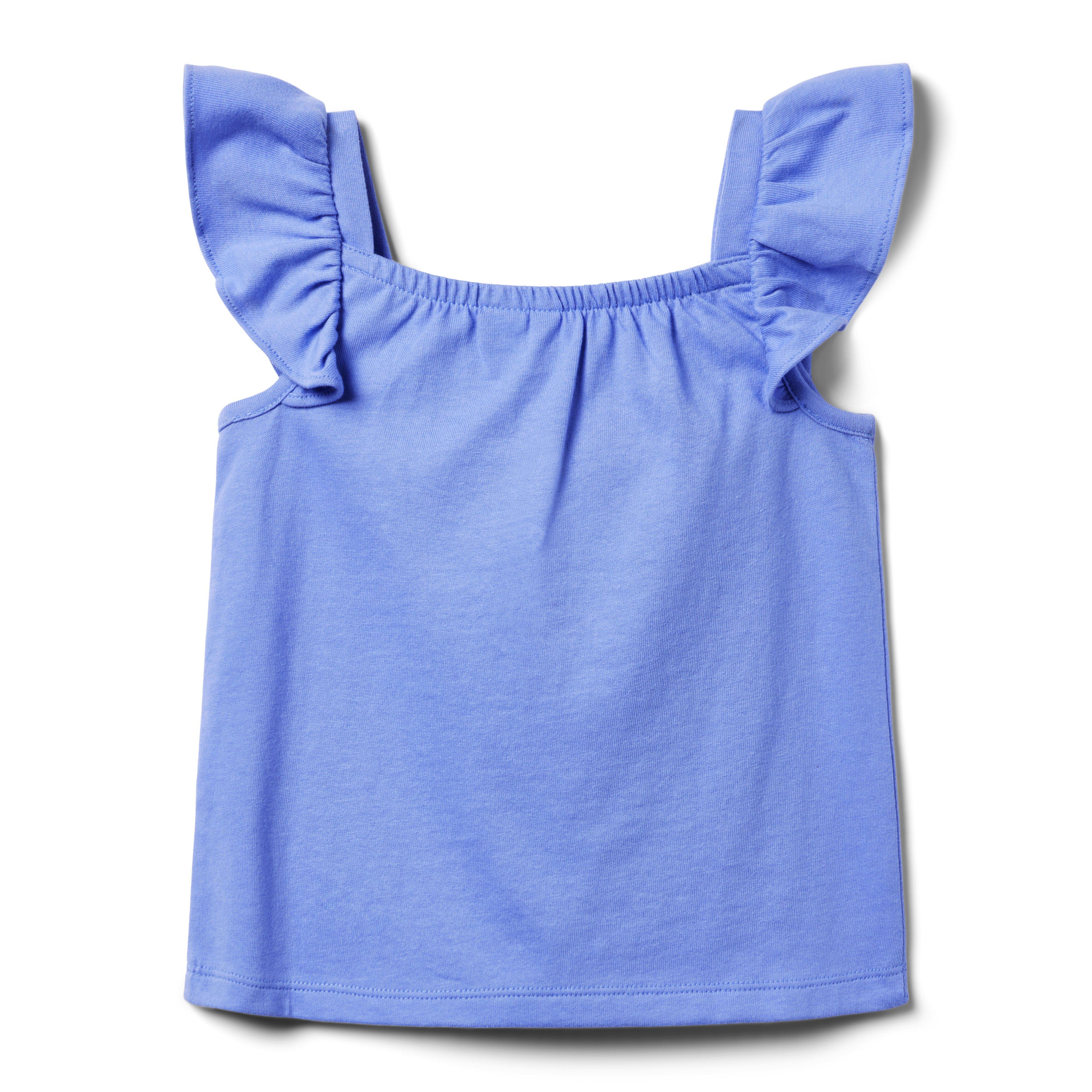 Circle Trim Ruffle Top image number 1