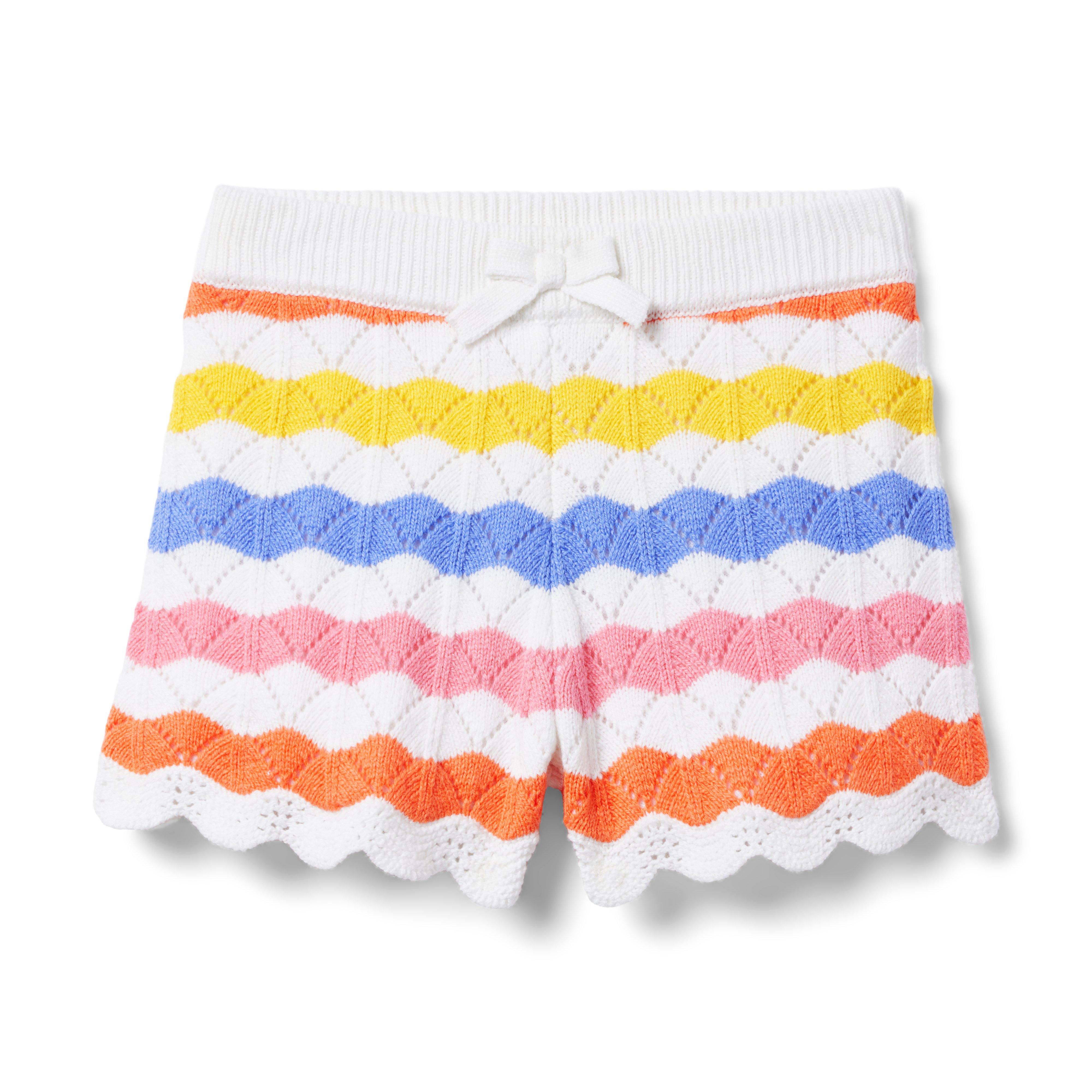 Striped Crochet Short