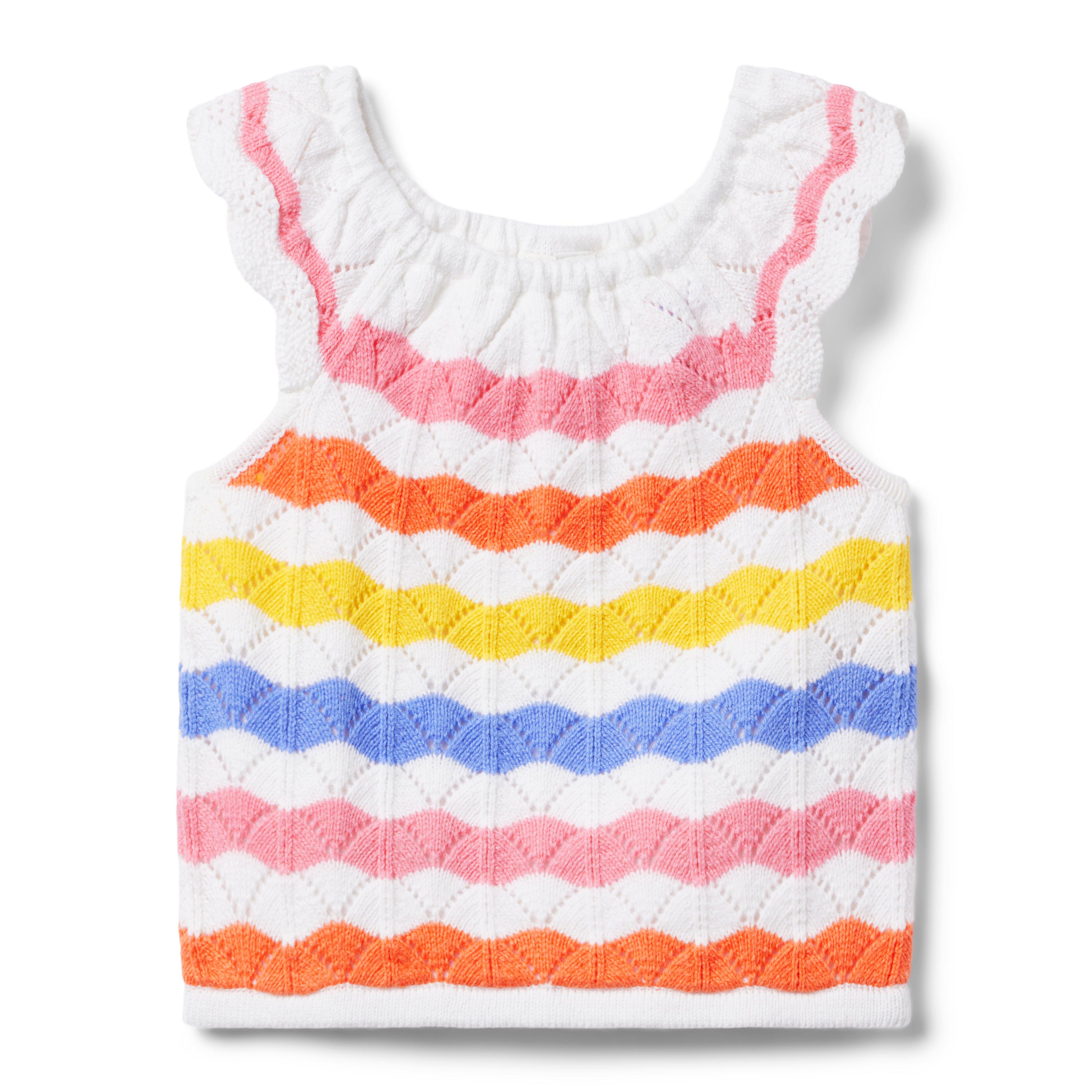 Striped Crochet Top image number 0