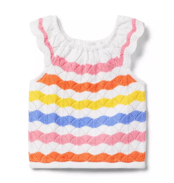 Striped Crochet Top image number 0