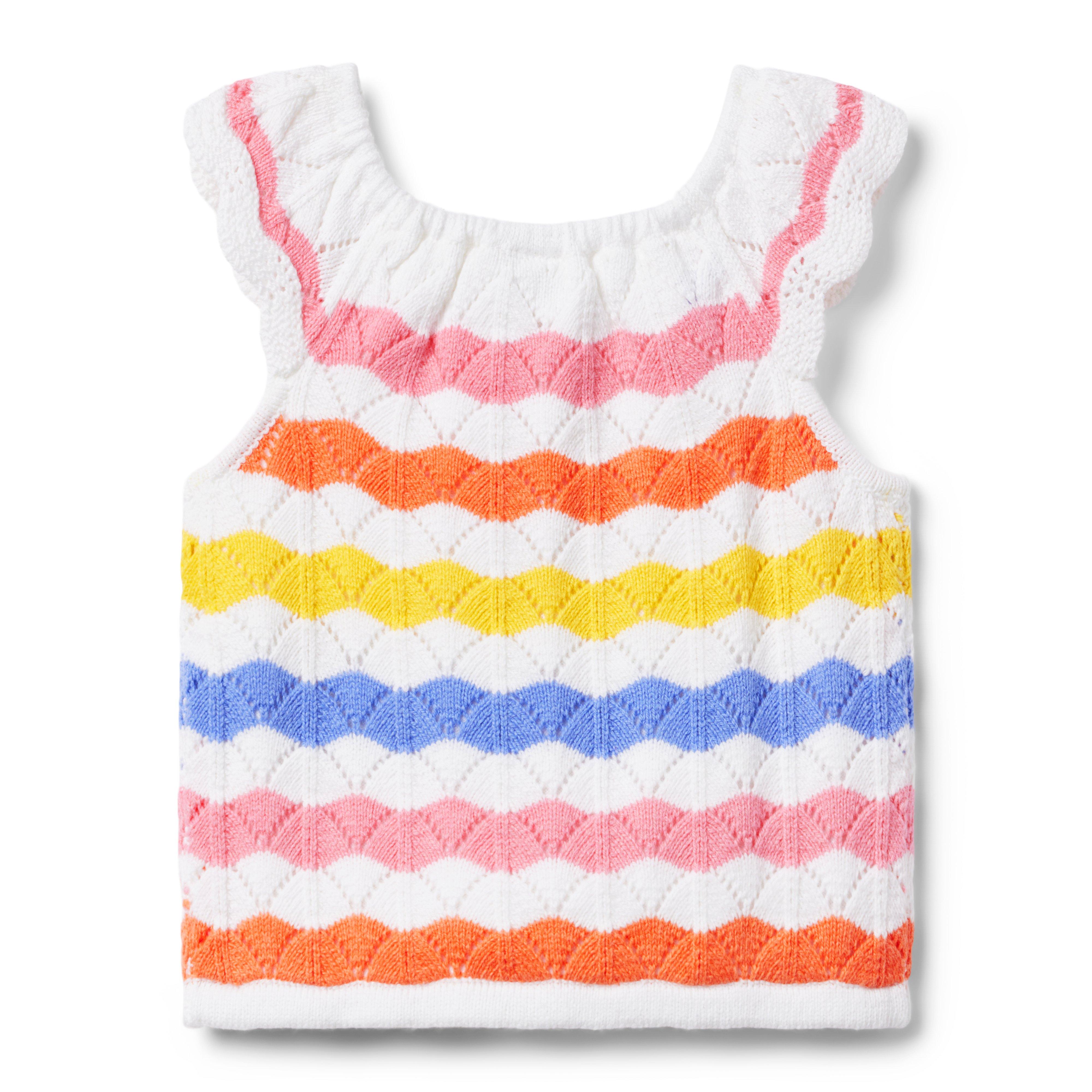 Striped Crochet Top image number 1