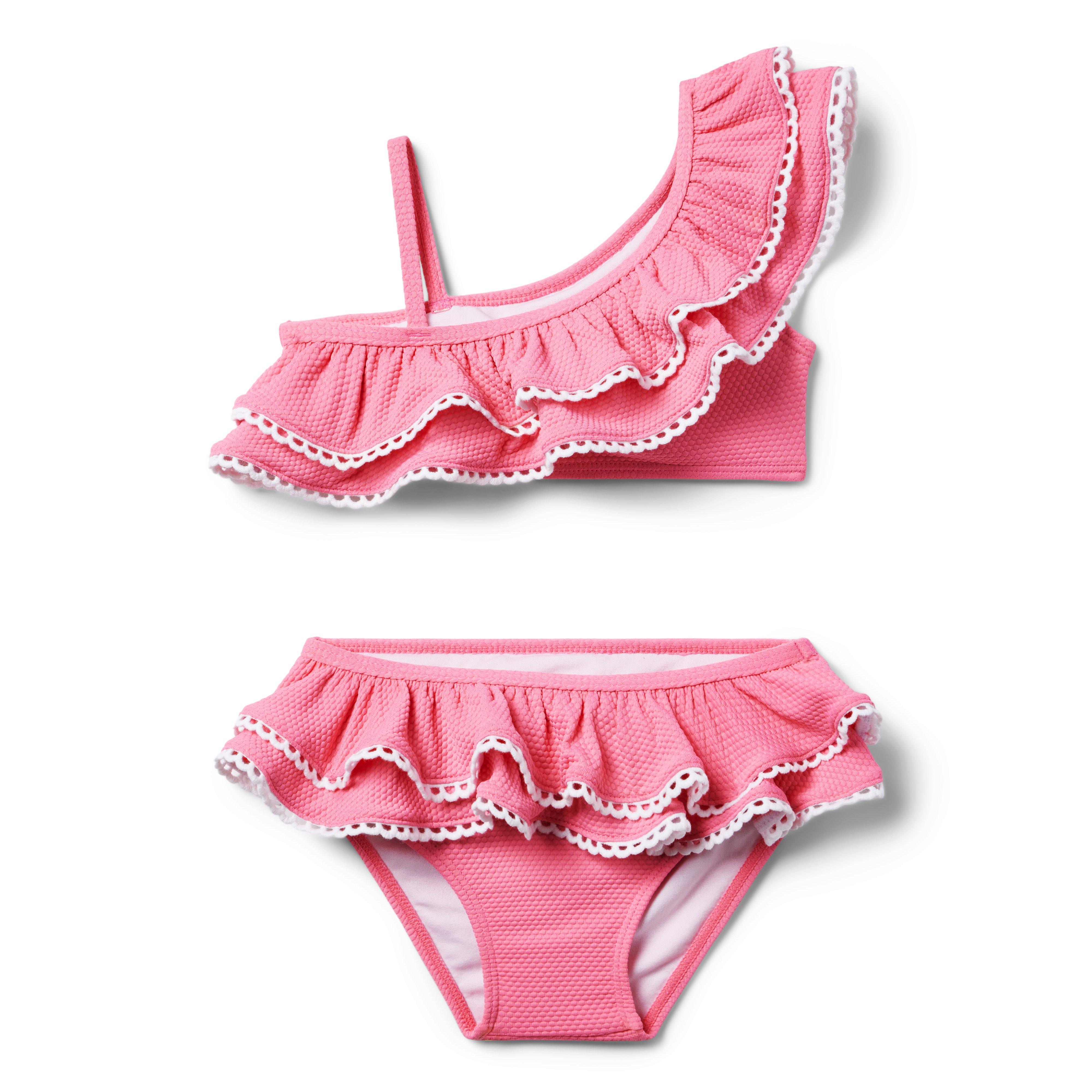 Recycled Ruffle 2-Piece Swimsuit image number 0