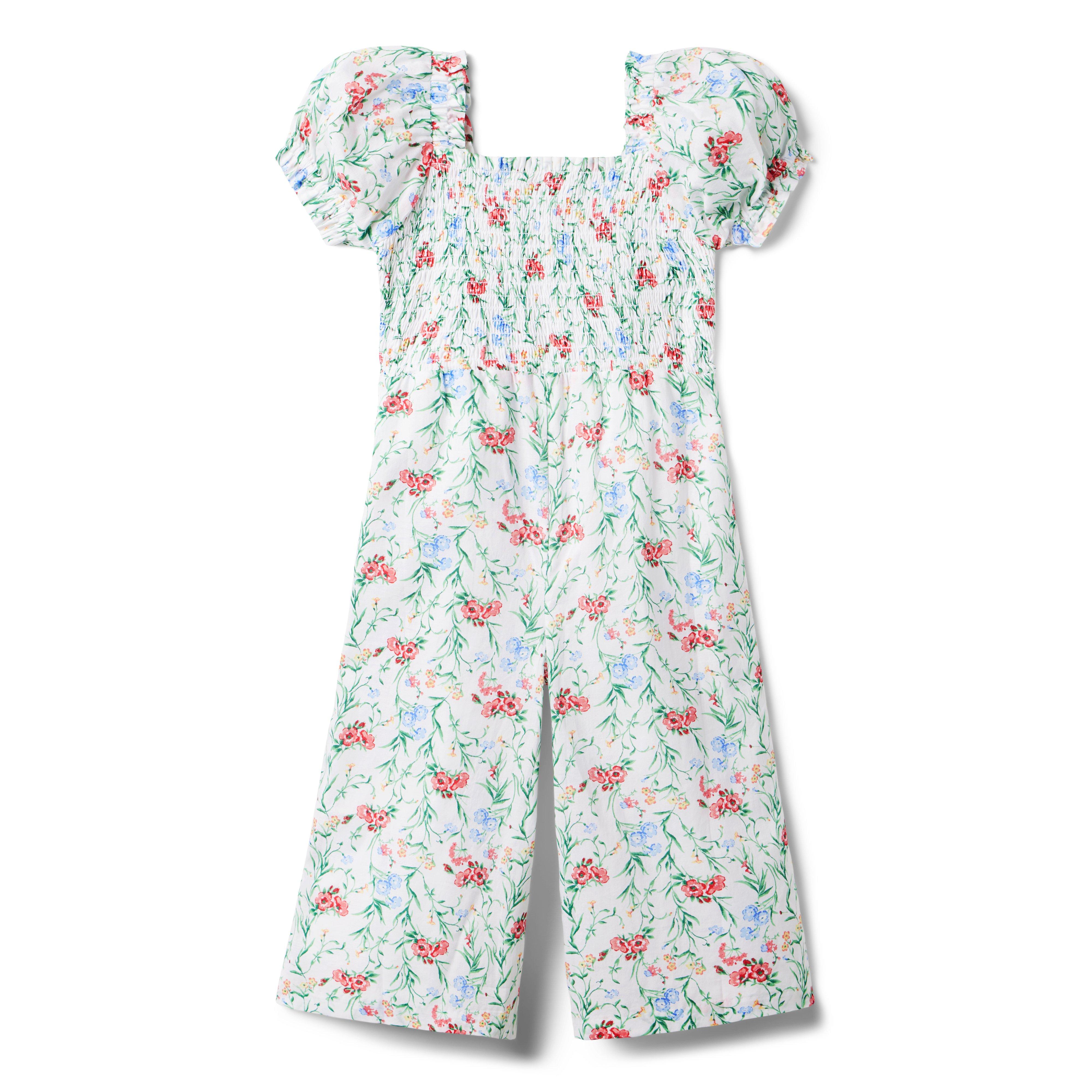 Floral Smocked Jumpsuit image number 1