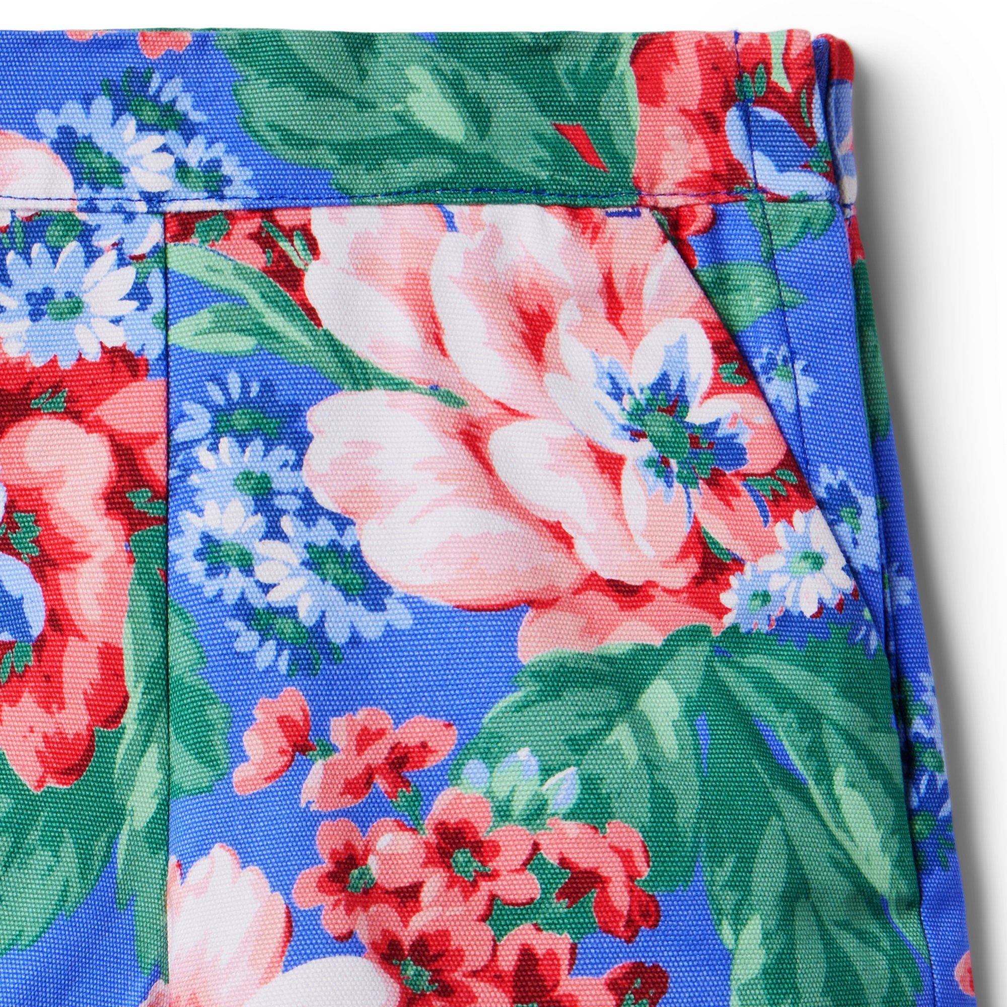 Girl Midday Blue Floral Floral Canvas Short by Janie and Jack
