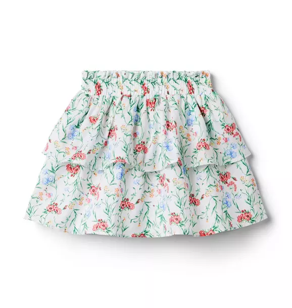 Floral Tiered Skirt image number 0