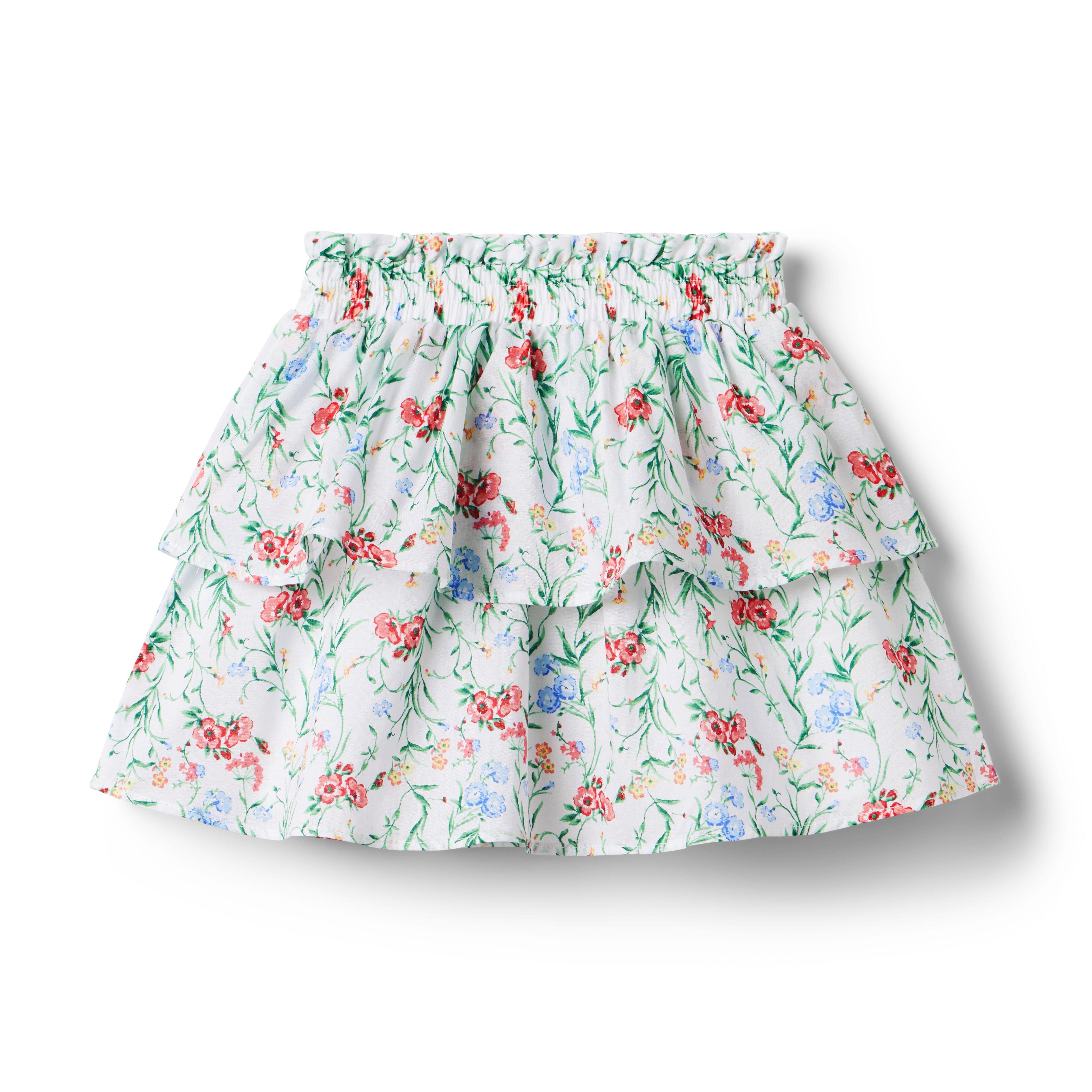 Floral Tiered Skirt