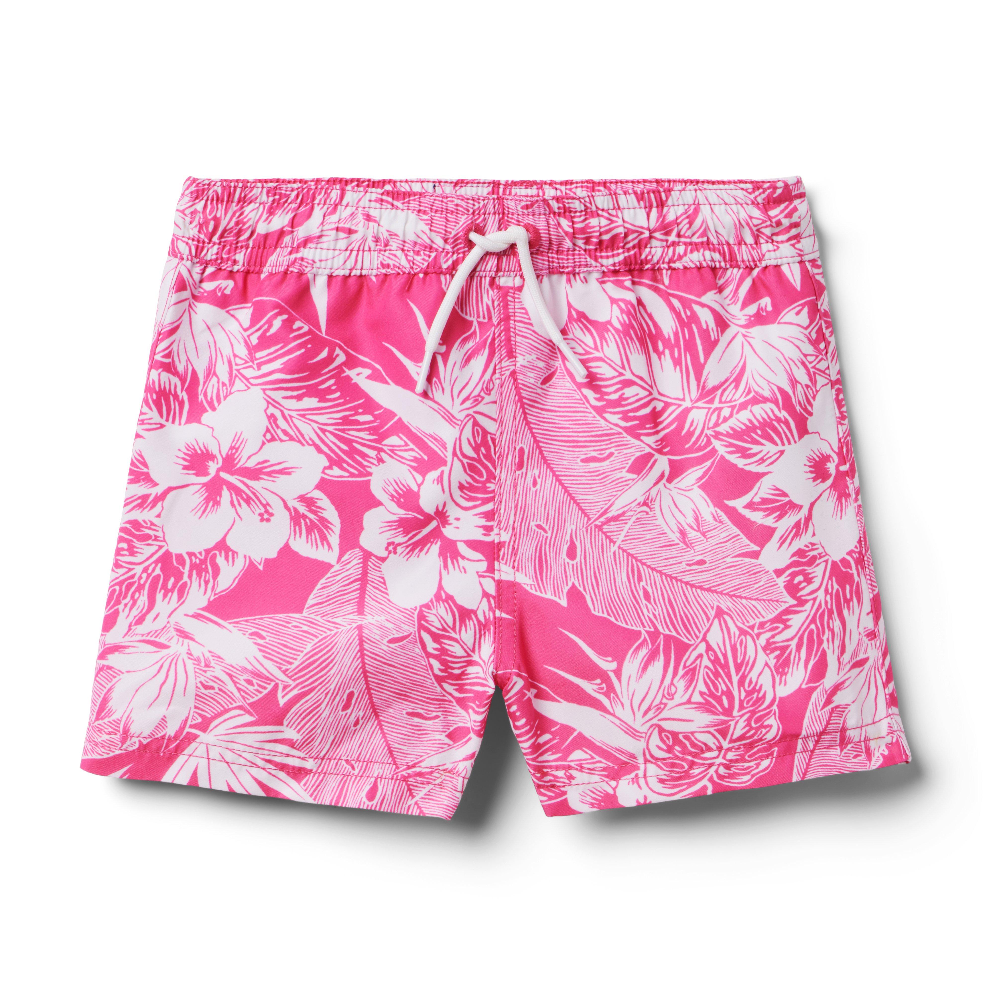Recycled Tropical Floral Swim Trunk image number 0