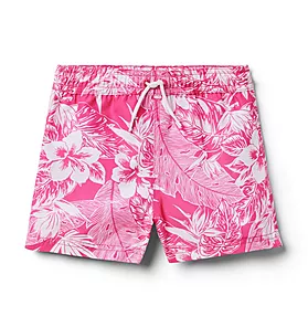 Recycled Tropical Floral Swim Trunk