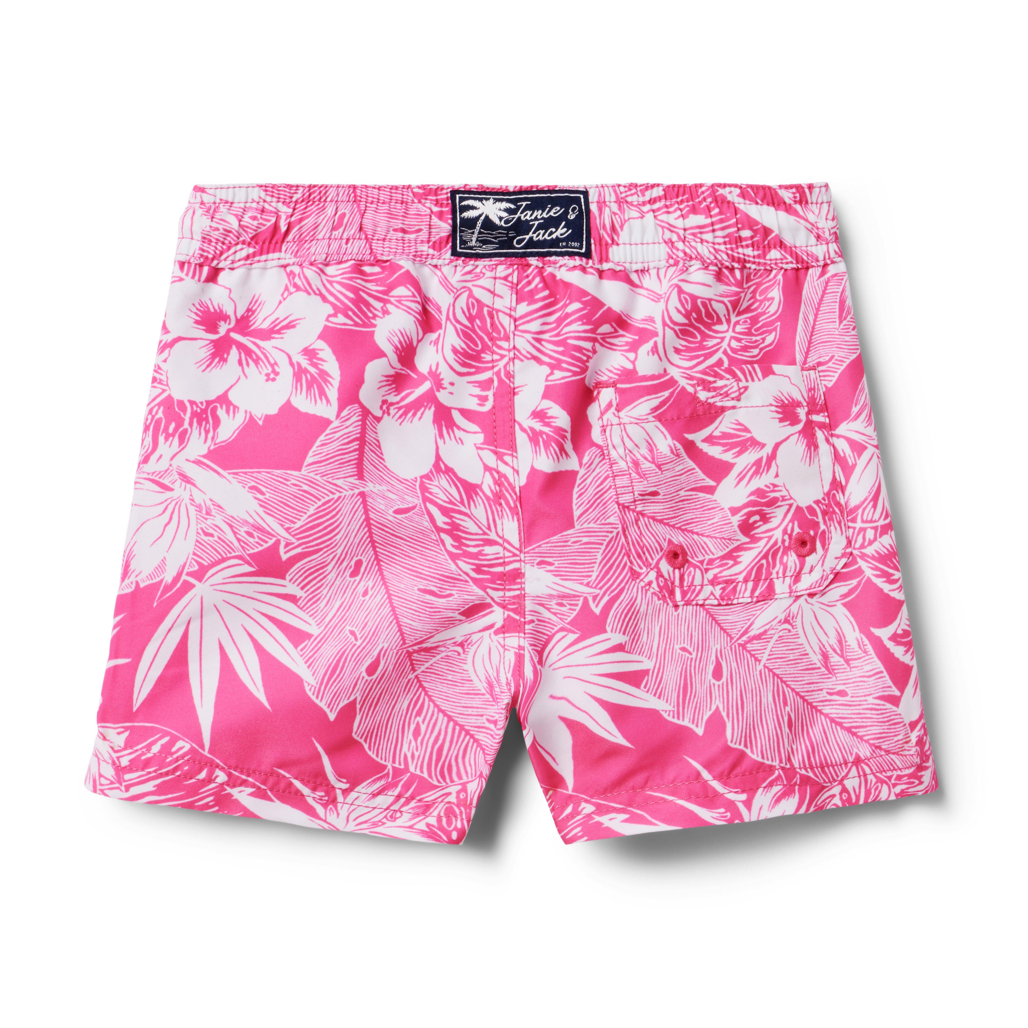 Recycled Tropical Floral Swim Trunk image number 1