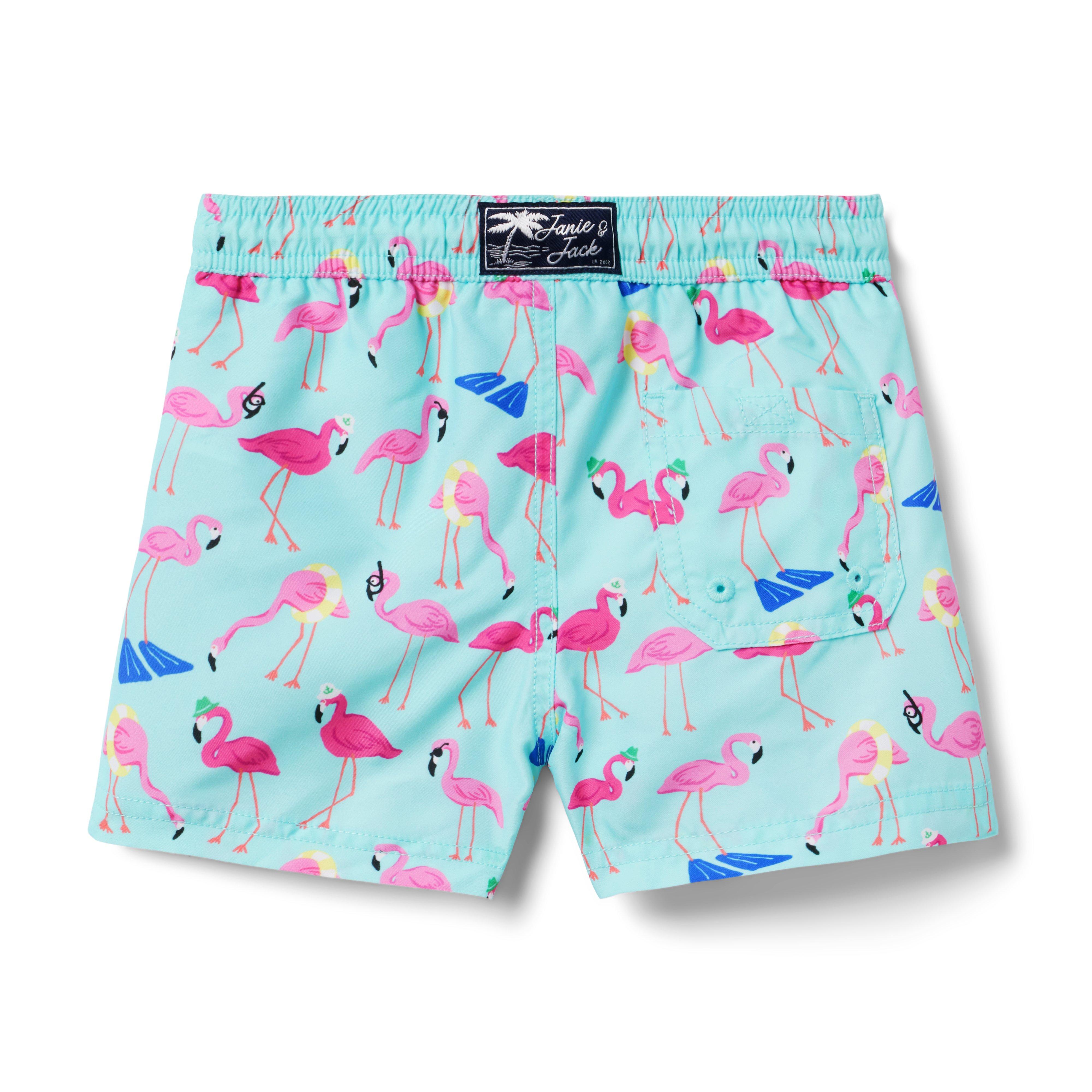 Recycled Flamingo Swim Trunk