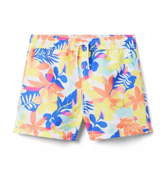 Recycled Palm Floral Swim Trunk image number 0