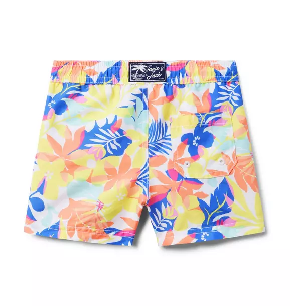 Recycled Palm Floral Swim Trunk image number 1