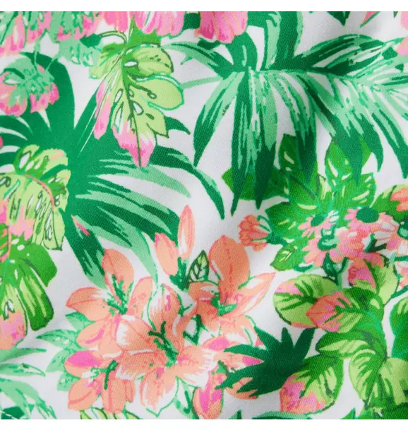 Recycled Tropical Floral Swim Trunk image number 2