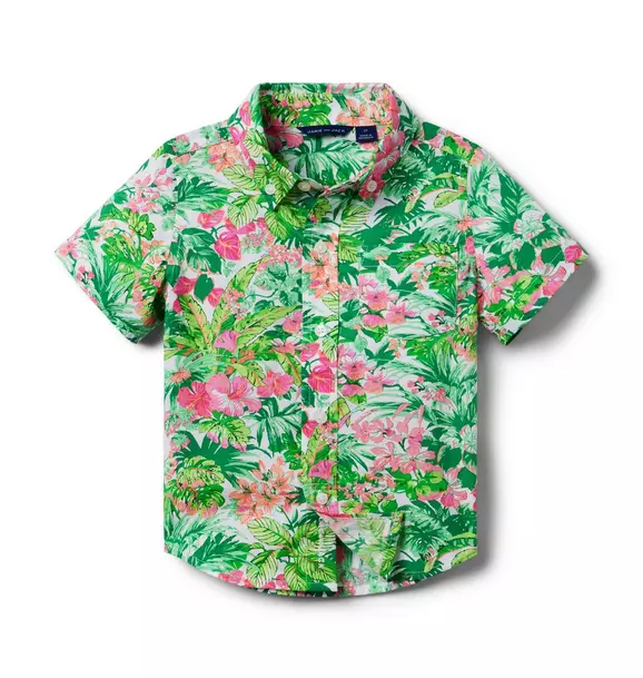 Tropical Floral Poplin Shirt image number 0