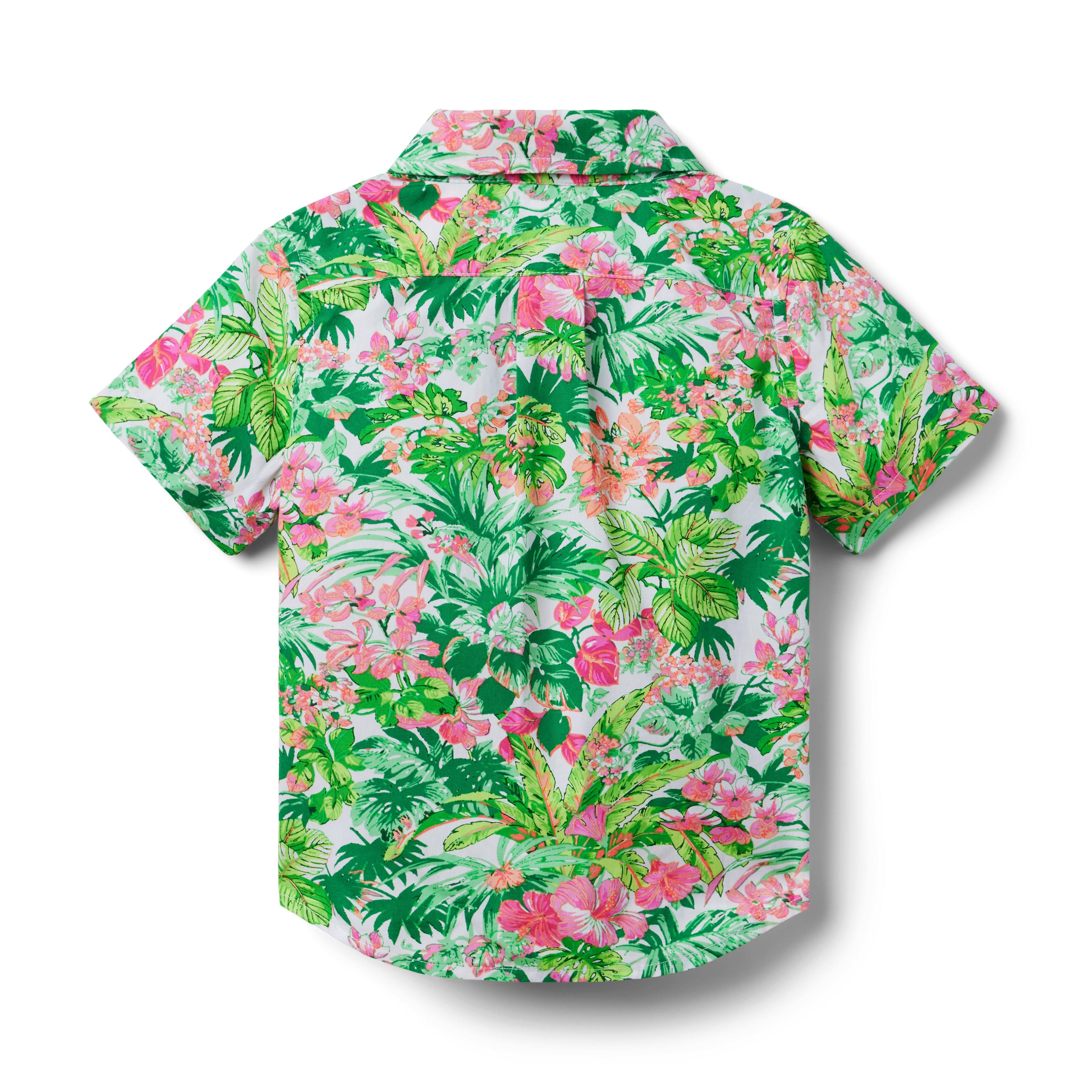 Tropical Floral Poplin Shirt