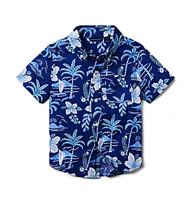 Island Hibiscus Poplin Shirt